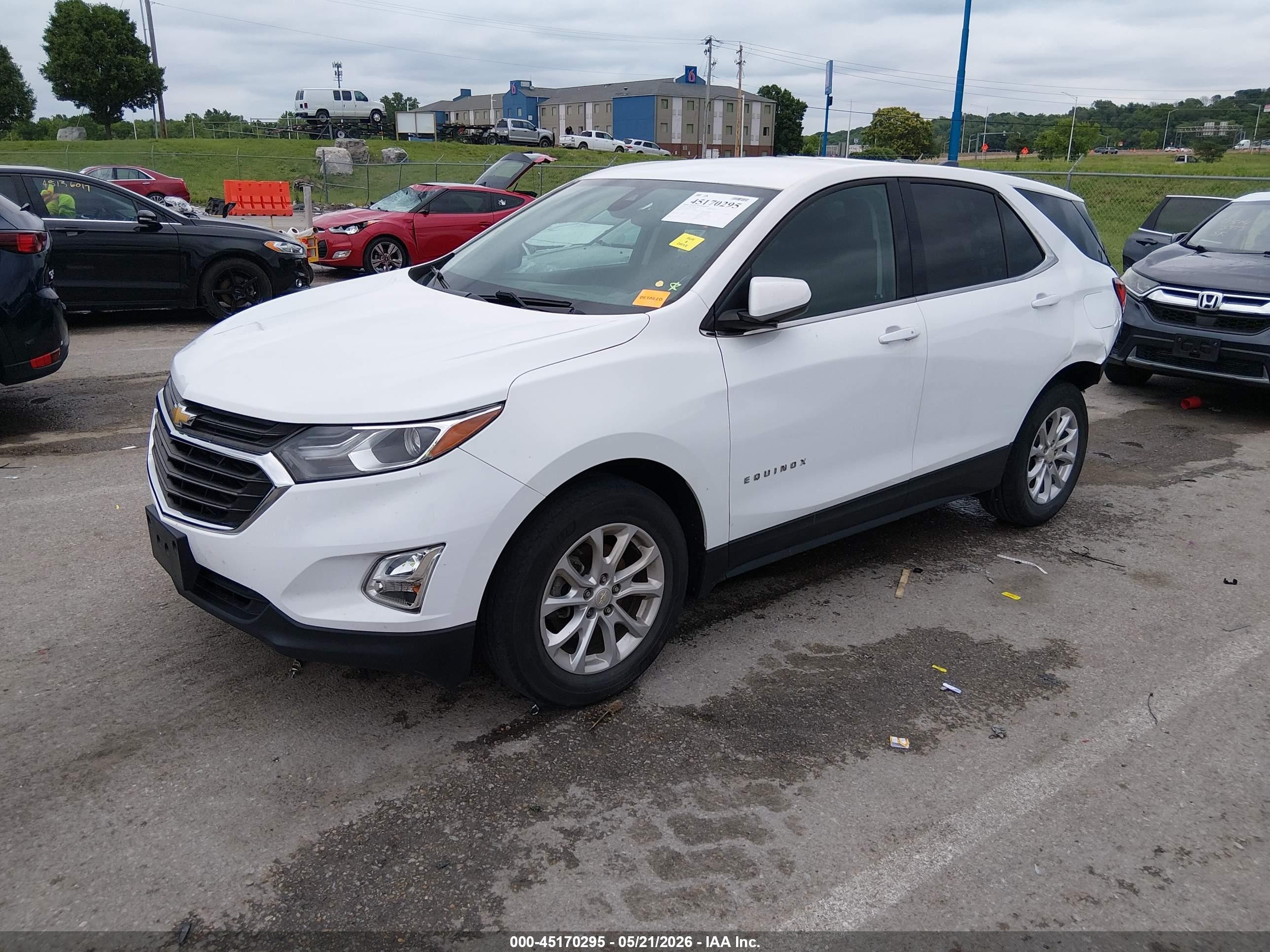 2020 Chevrolet Equinox Fwd Lt 1.5l Turbo White vin: 3GNAXKEV9LS718585