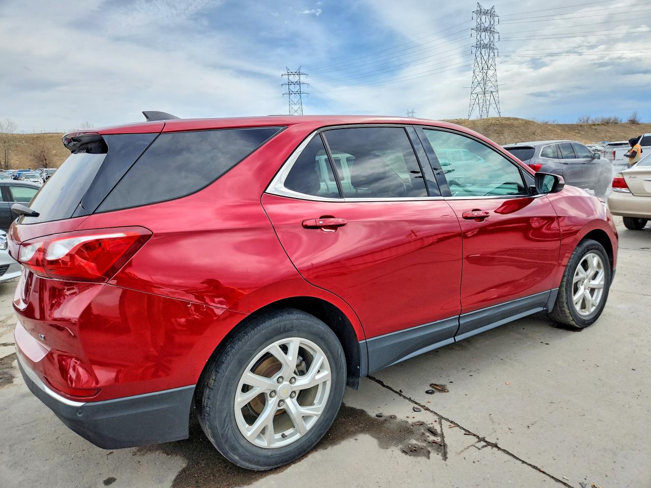 2018 Chevrolet Equinox Lt Red vin: 3GNAXKEX1JS505886