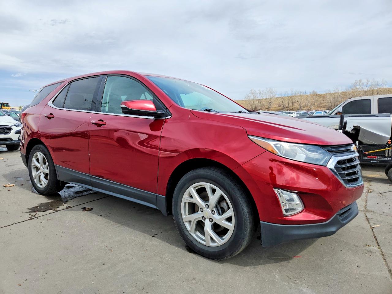 2018 Chevrolet Equinox Lt Red vin: 3GNAXKEX1JS505886