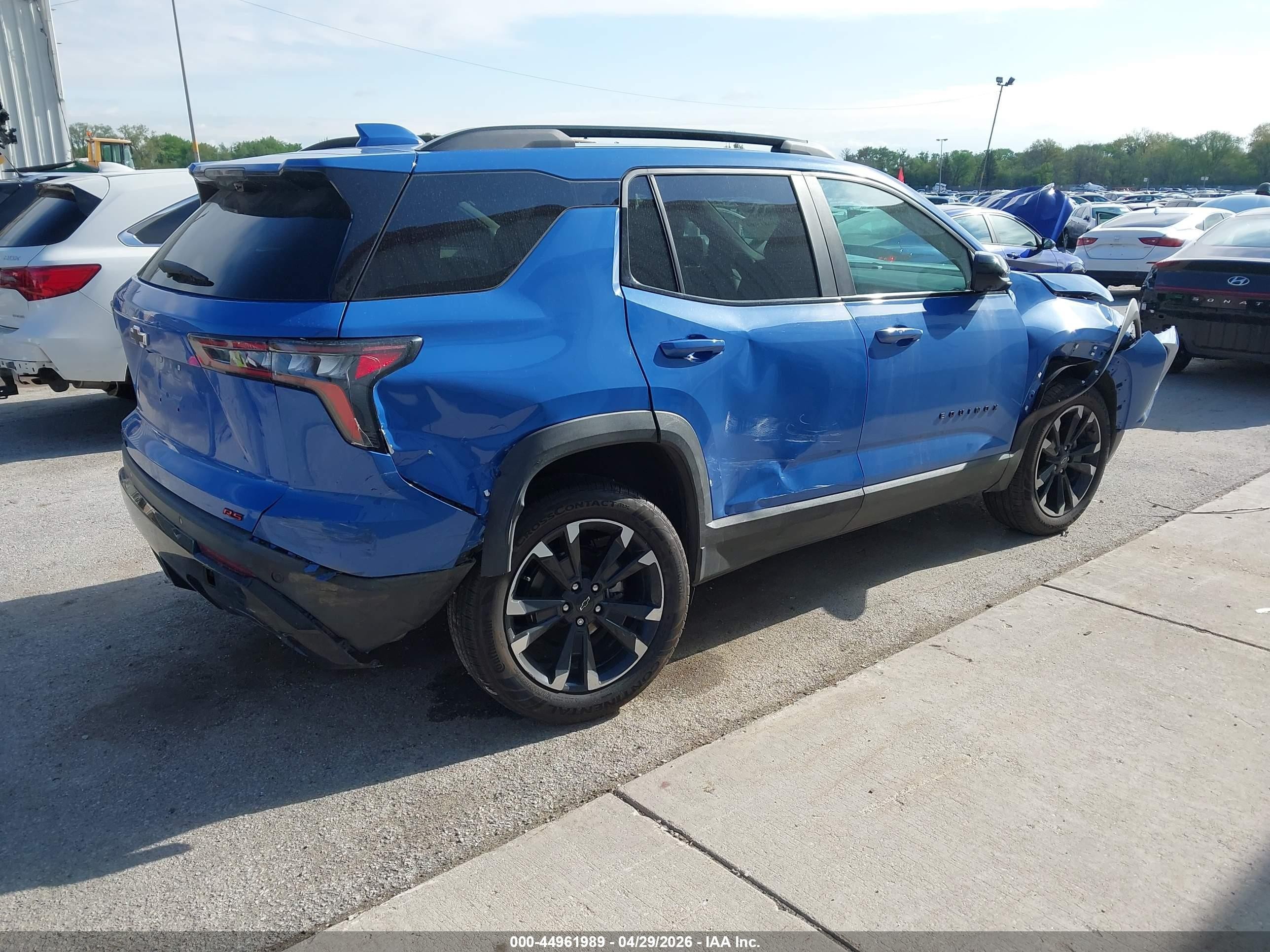 2025 Chevrolet Equinox Fwd Rs Blue vin: 3GNAXLEG0SL145723