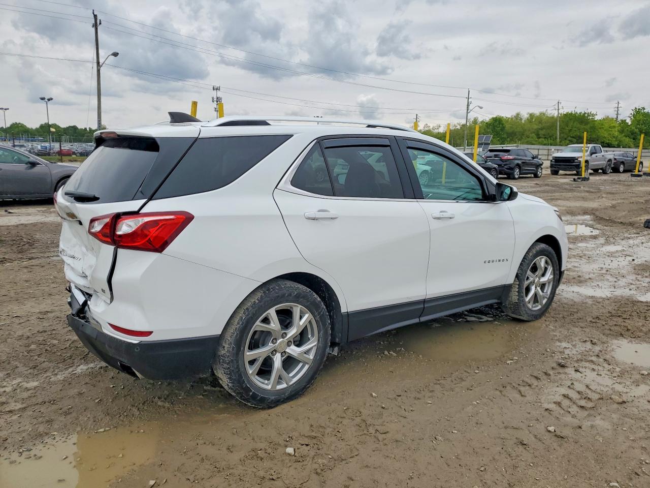 2020 Chevrolet Equinox Lt White vin: 3GNAXLEX2LS732545