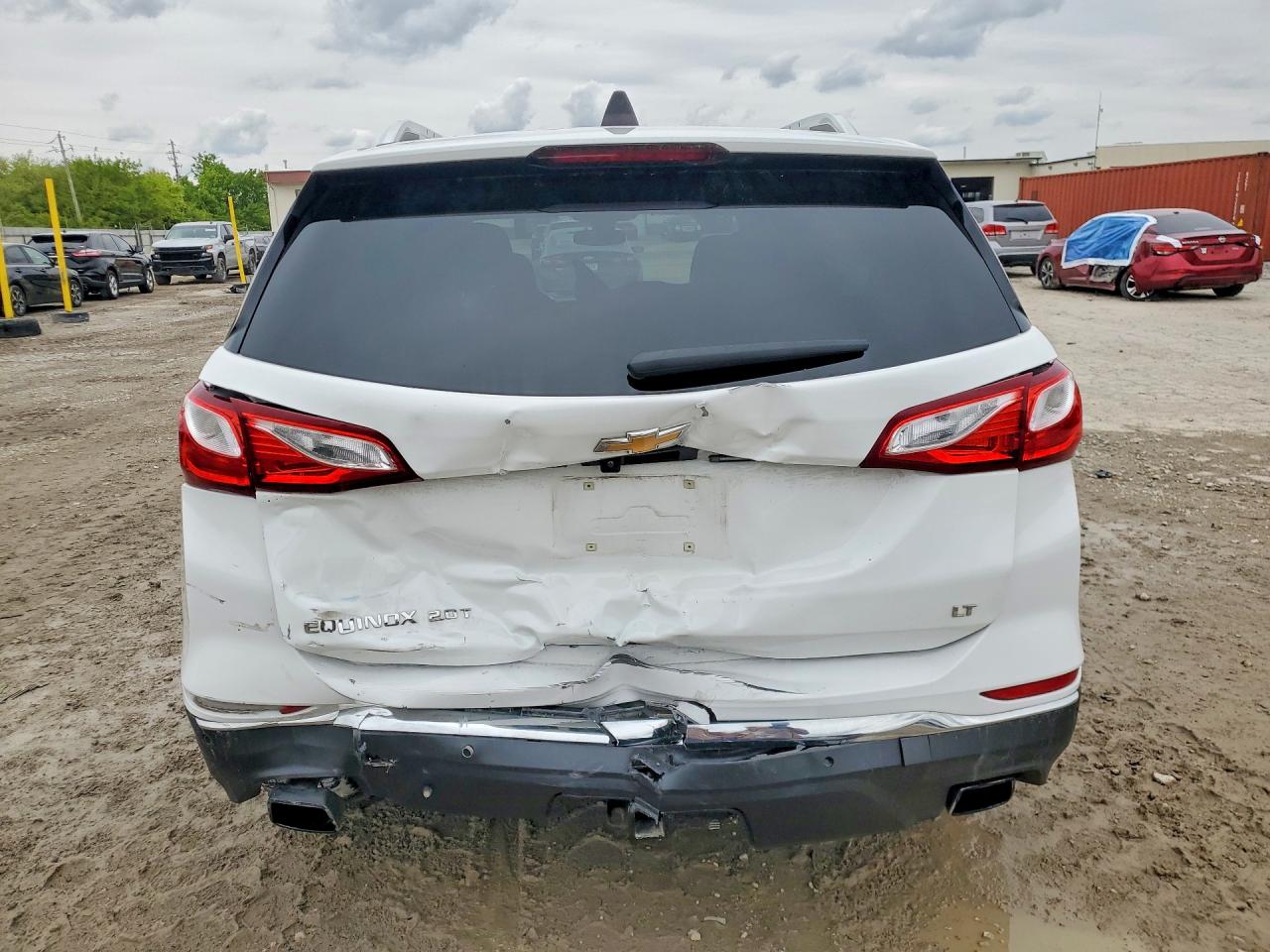 2020 Chevrolet Equinox Lt White vin: 3GNAXLEX2LS732545