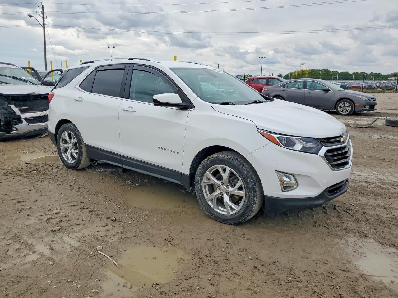 2020 Chevrolet Equinox Lt White vin: 3GNAXLEX2LS732545