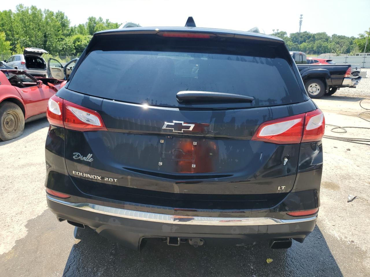 2020 Chevrolet Equinox Lt   Black vin: 3GNAXLEX7LL171415