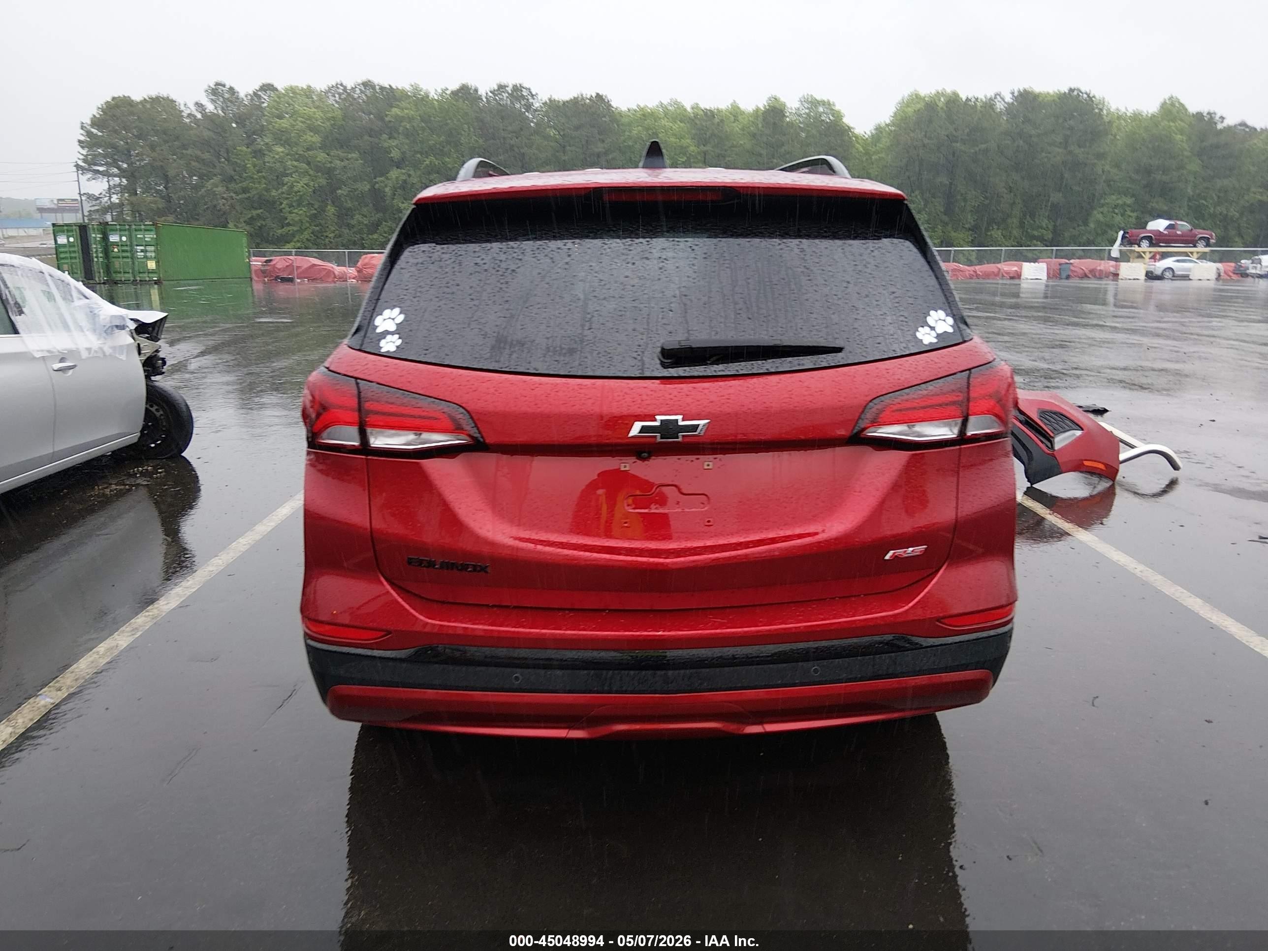 2024 Chevrolet Equinox Fwd Rs Red vin: 3GNAXMEG6RS103255