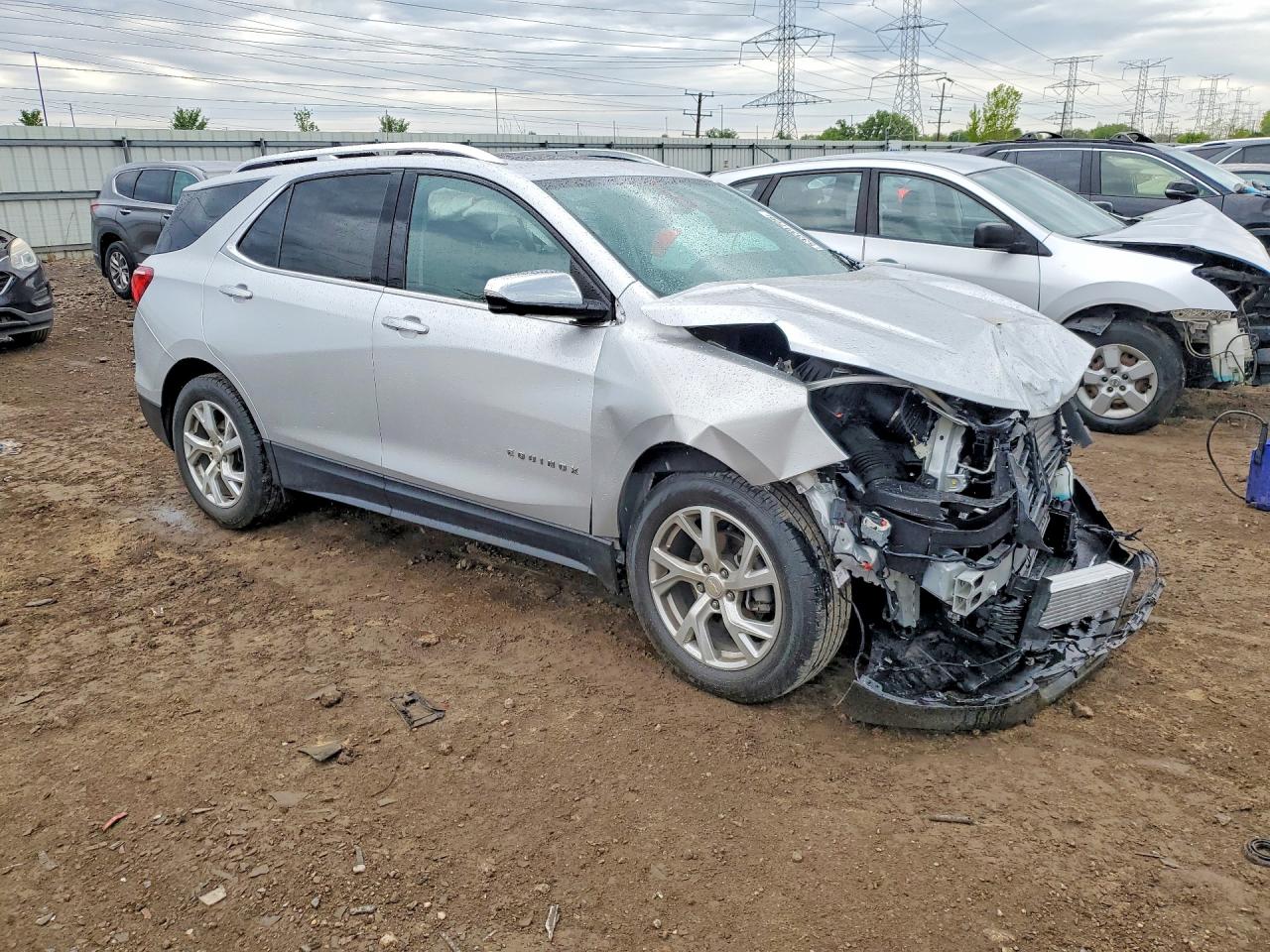 2021 Chevrolet Equinox Premier Silver vin: 3GNAXNEV0MS163786