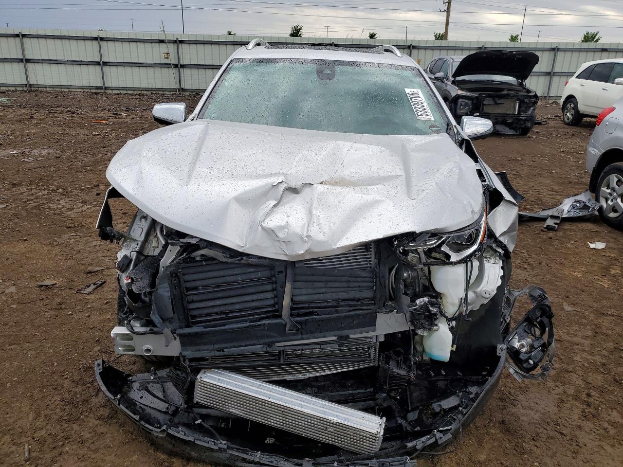 2021 Chevrolet Equinox Premier Silver vin: 3GNAXNEV0MS163786