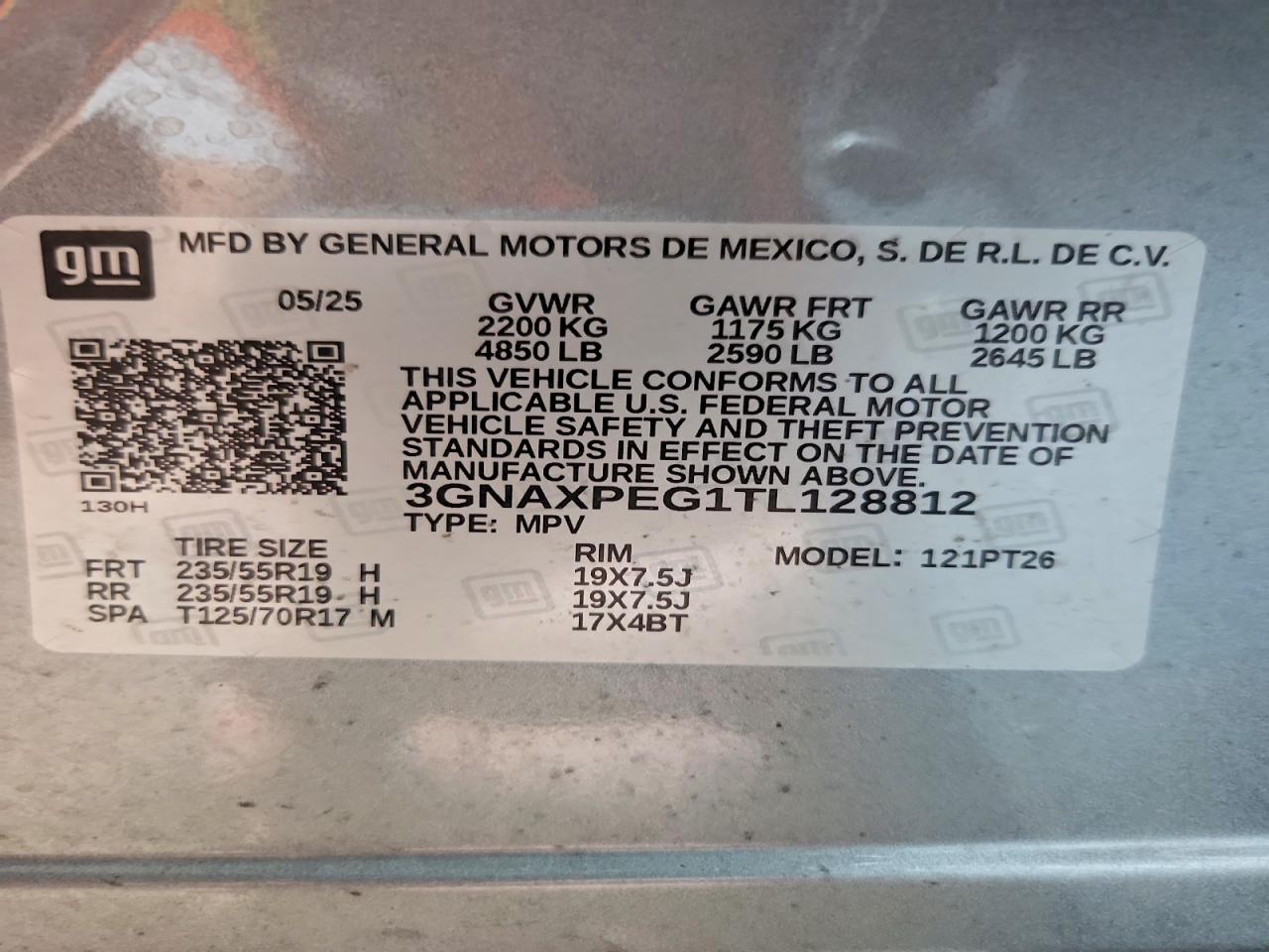 2026 Chevrolet Equinox Lt Gray vin: 3GNAXPEG1TL128812