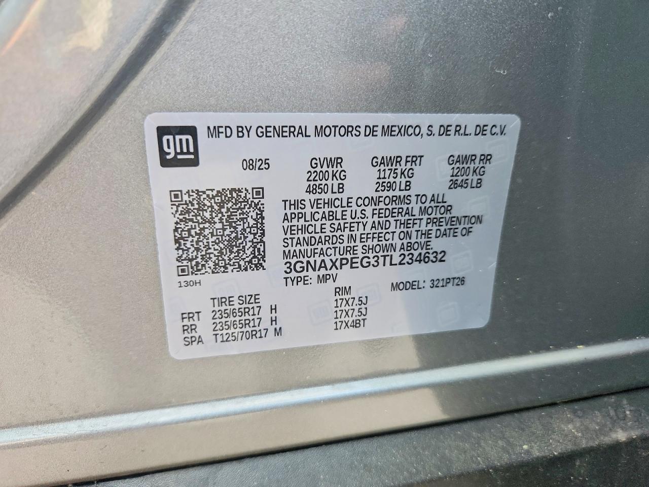 2026 Chevrolet Equinox Lt Silver vin: 3GNAXPEG3TL234632