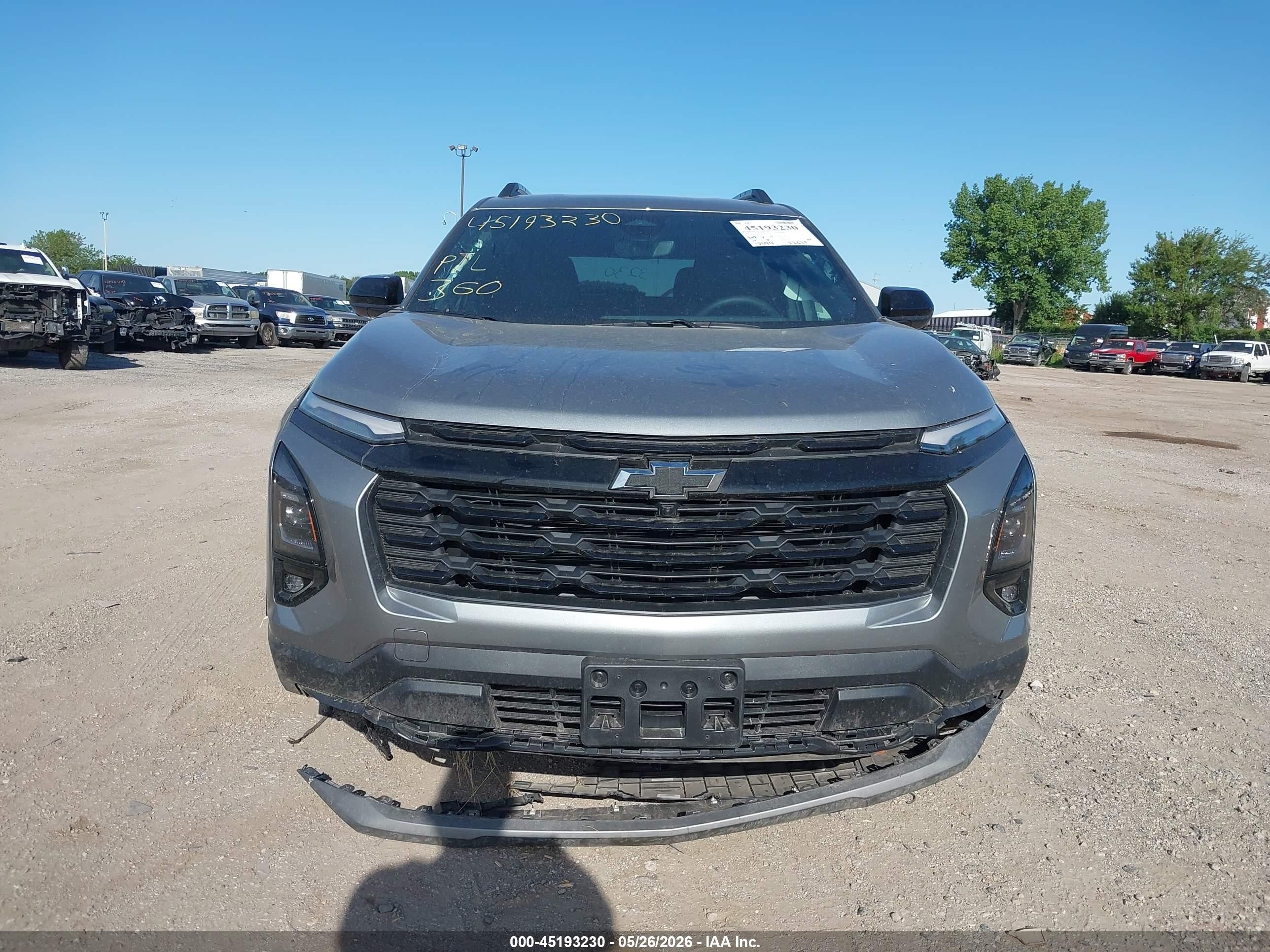 2026 Chevrolet Equinox Awd Lt Gray vin: 3GNAXPEG4TL433110