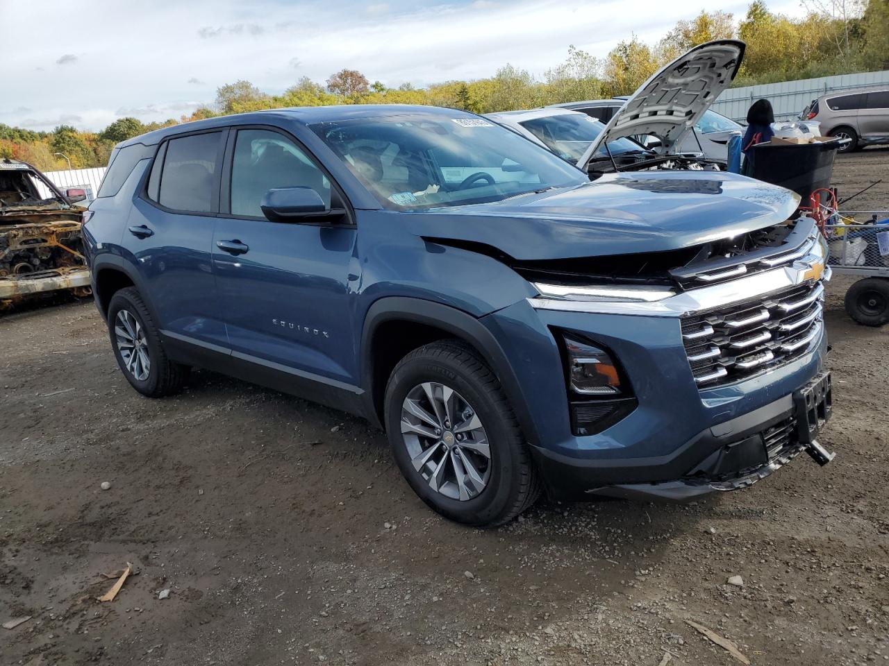 2026 Chevrolet Equinox Lt Синий vin: 3GNAXPEG6TL170215