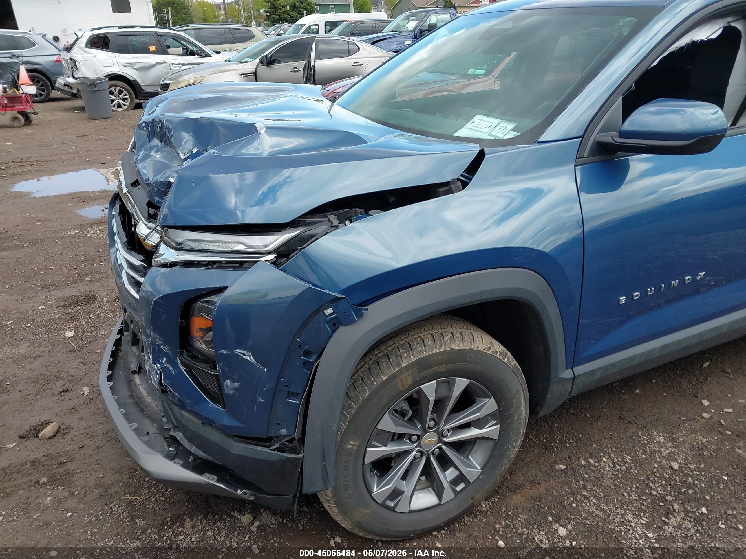 2026 Chevrolet Equinox Awd Lt Синий vin: 3GNAXPEG6TL300056