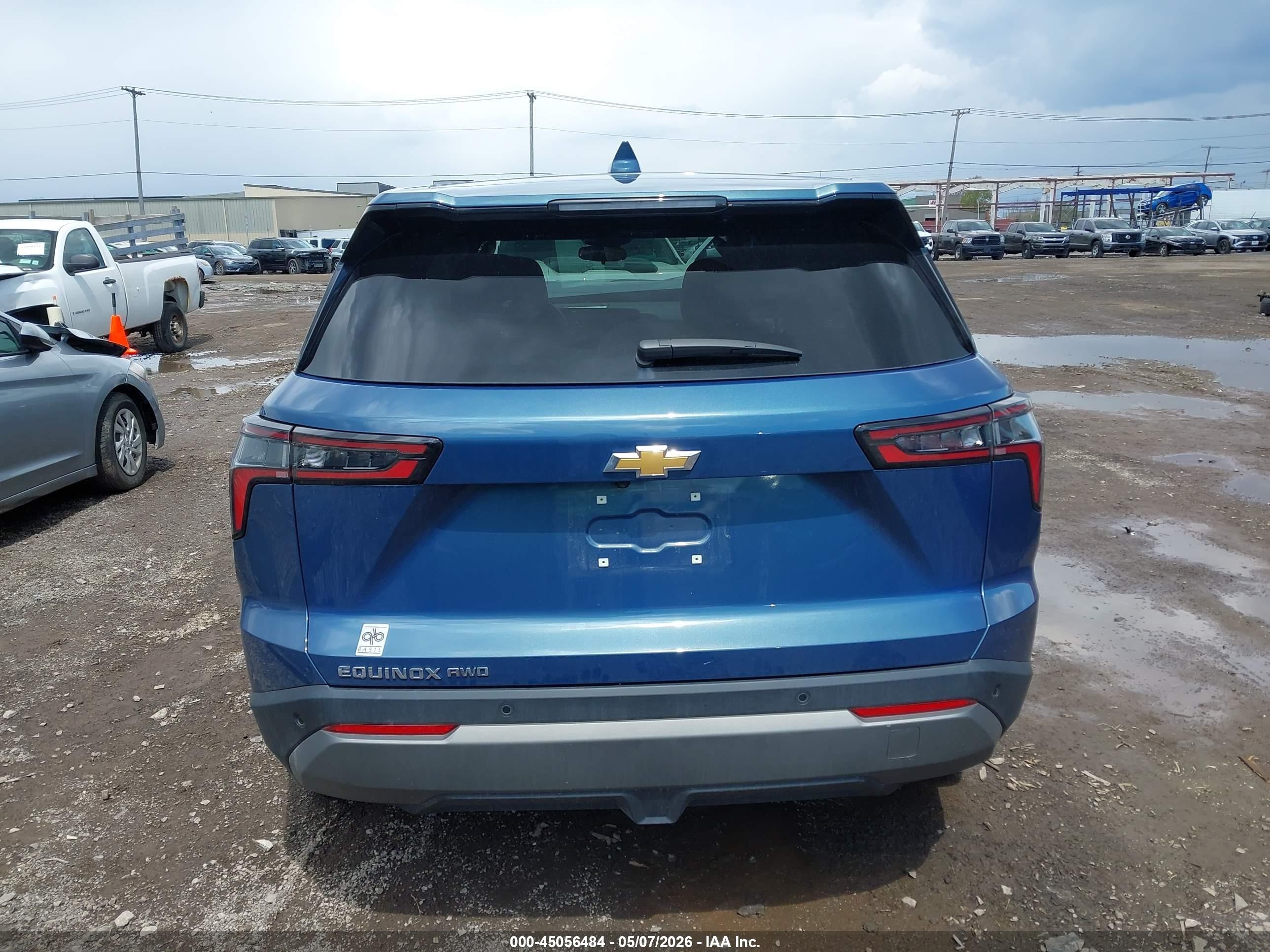 2026 Chevrolet Equinox Awd Lt Синий vin: 3GNAXPEG6TL300056
