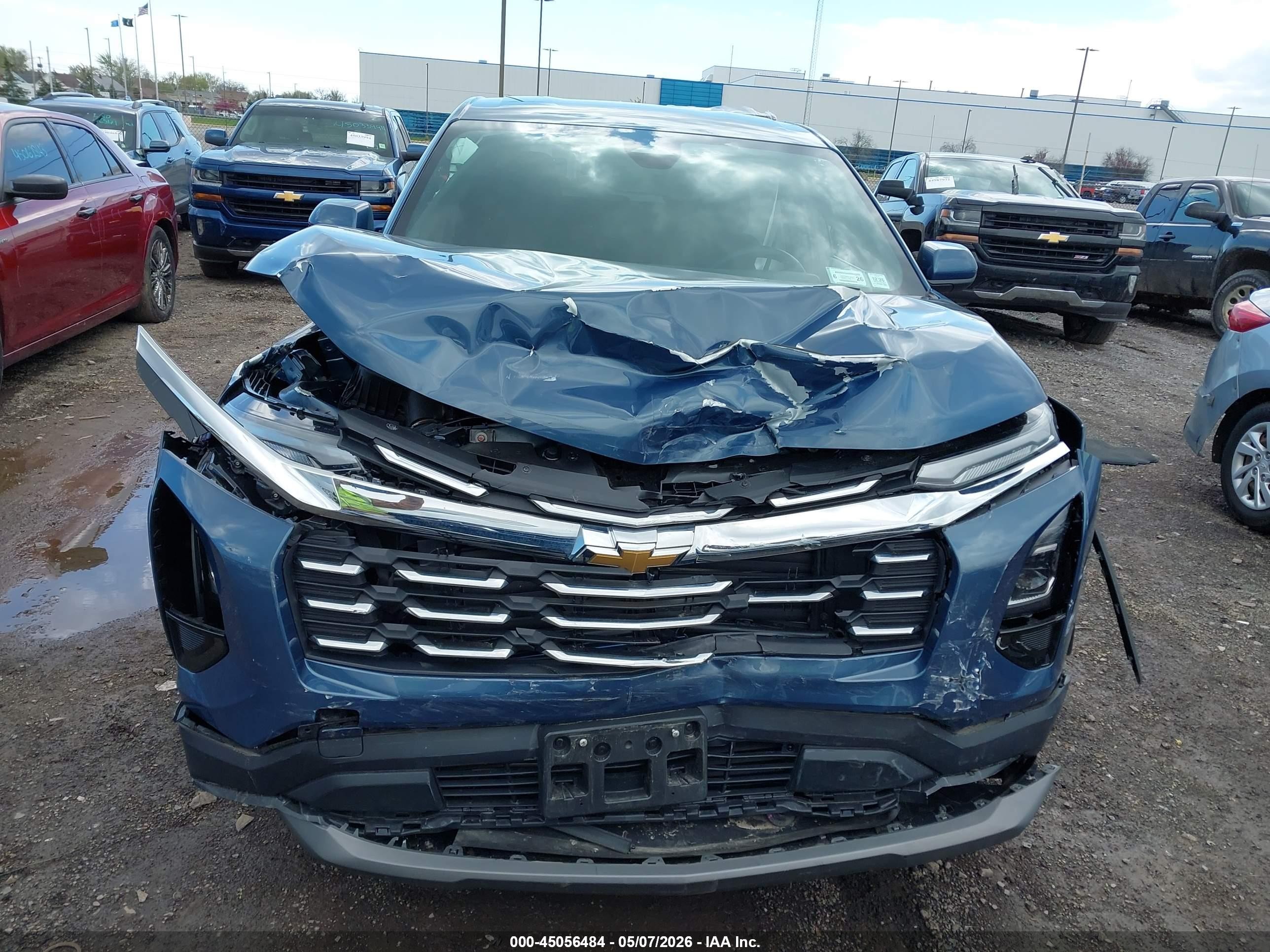 2026 Chevrolet Equinox Awd Lt Синий vin: 3GNAXPEG6TL300056