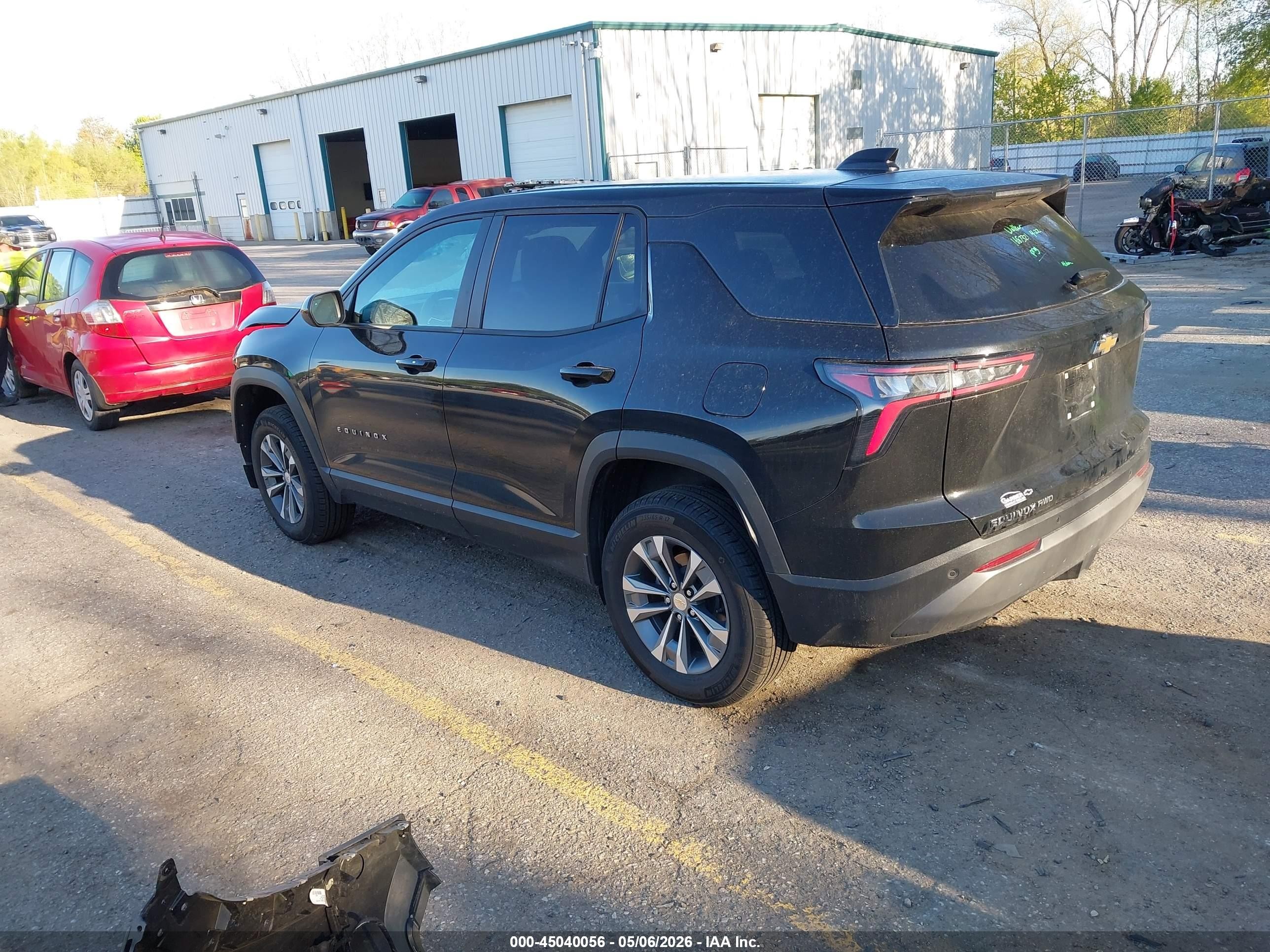 2025 Chevrolet Equinox Awd Lt Черный vin: 3GNAXPEG8SL295697