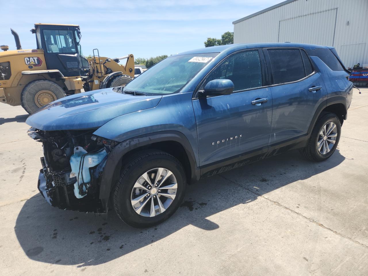 2025 Chevrolet Equinox Lt Blue vin: 3GNAXPEGXSL316405 Damage: Left Head Lamp, Broken, Replacement Required
