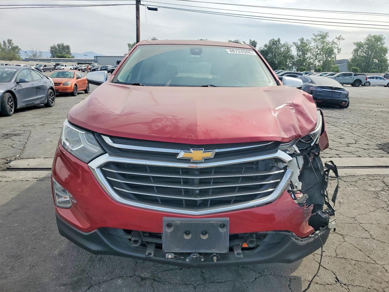 2018 Chevrolet Equinox Premier Maroon vin: 3GNAXPEU8JS561651