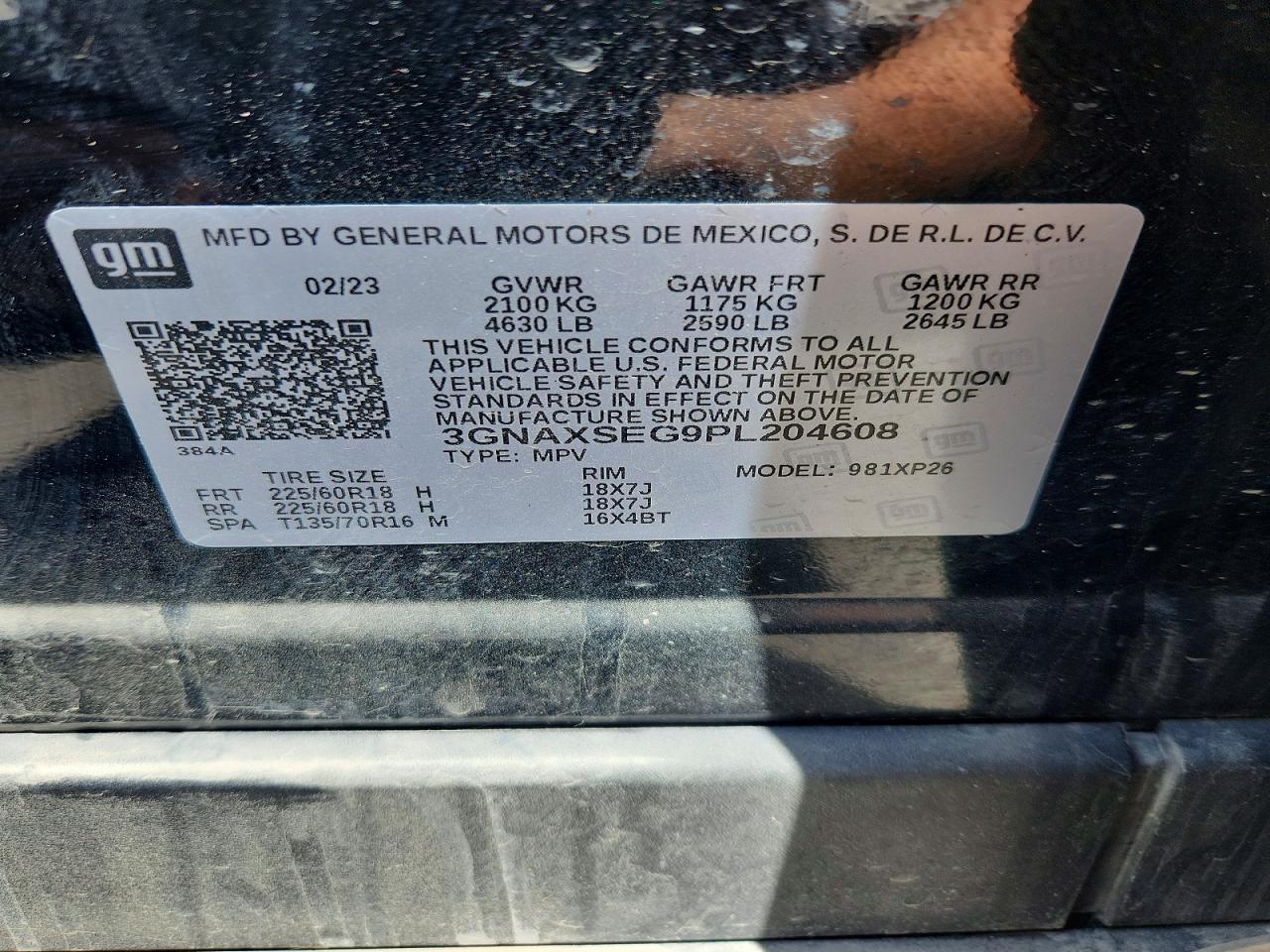 2023 Chevrolet Equinox Ls Black vin: 3GNAXSEG9PL204608