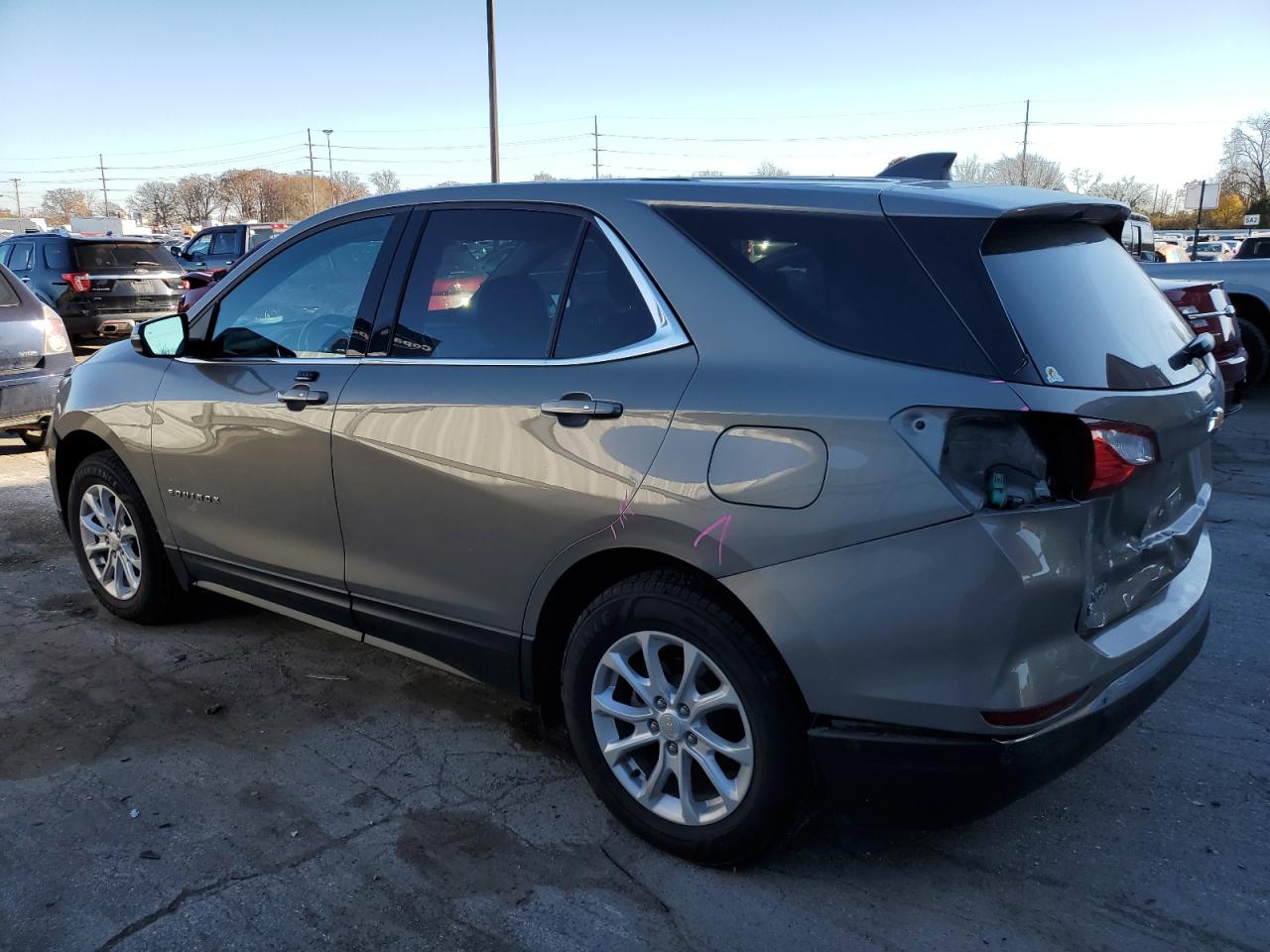2018 Chevrolet Equinox Lt Gray vin: 3GNAXSEV0JS577256