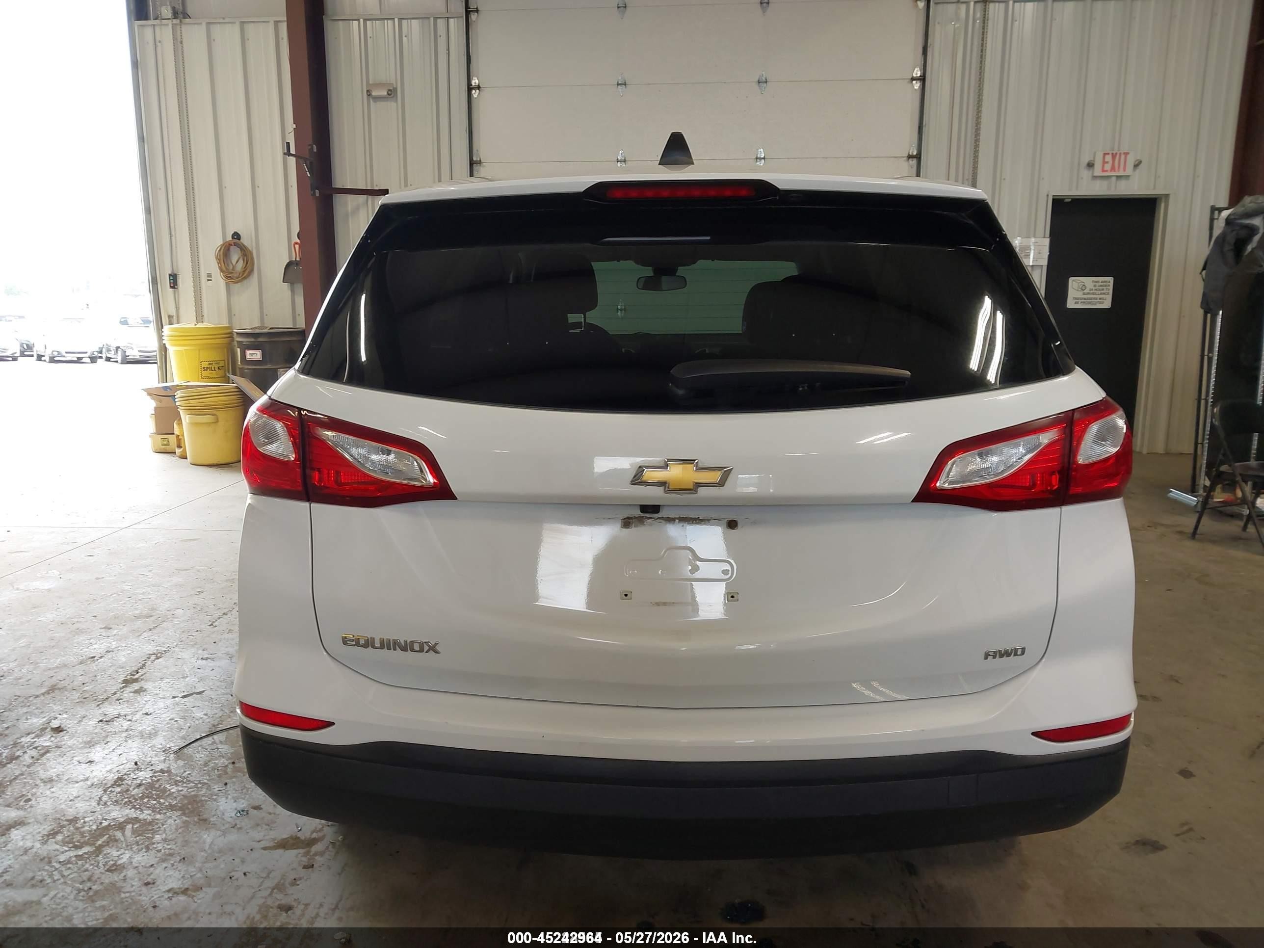2020 Chevrolet Equinox Awd Ls White vin: 3GNAXSEV5LS629919