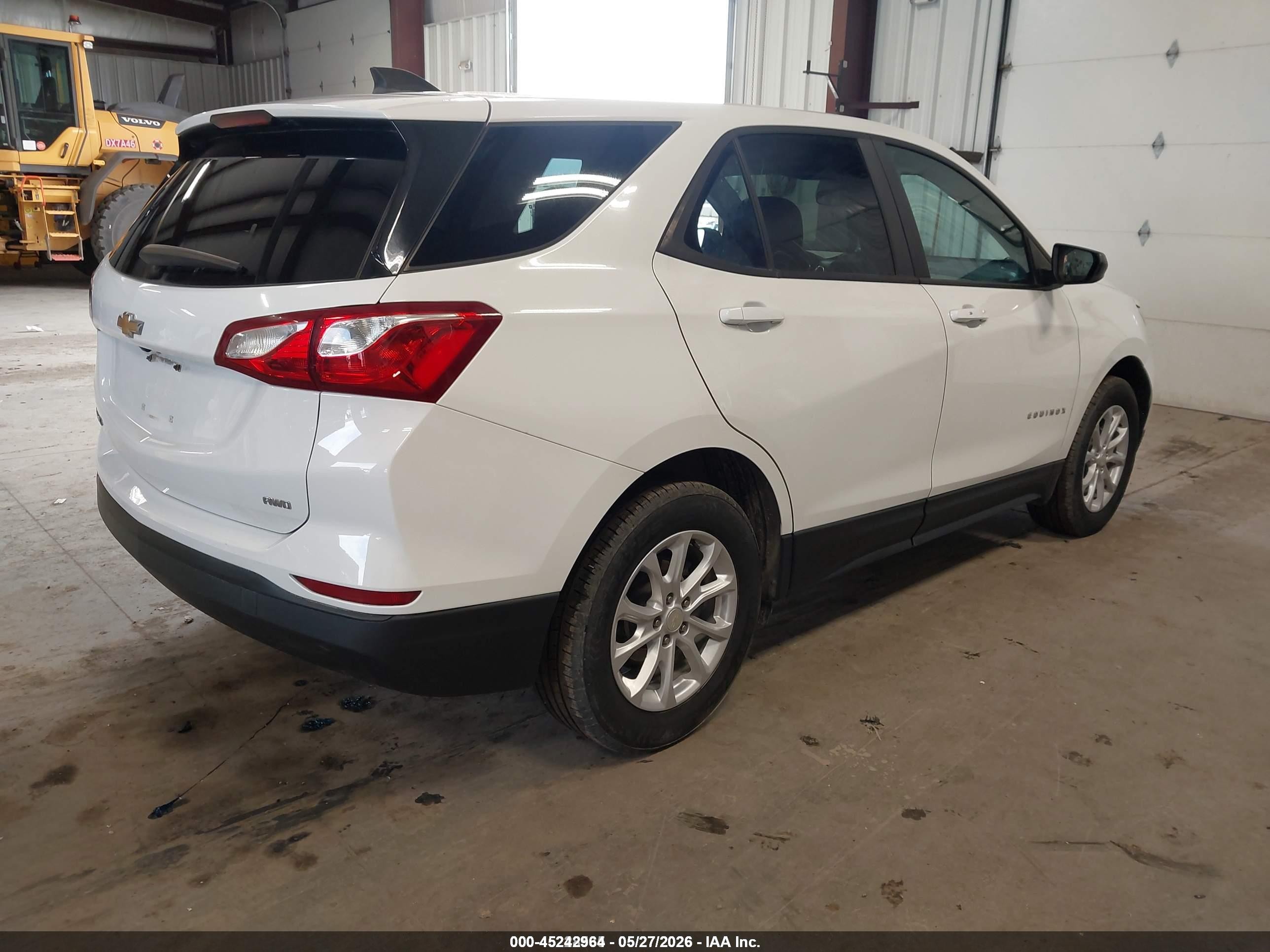 2020 Chevrolet Equinox Awd Ls White vin: 3GNAXSEV5LS629919