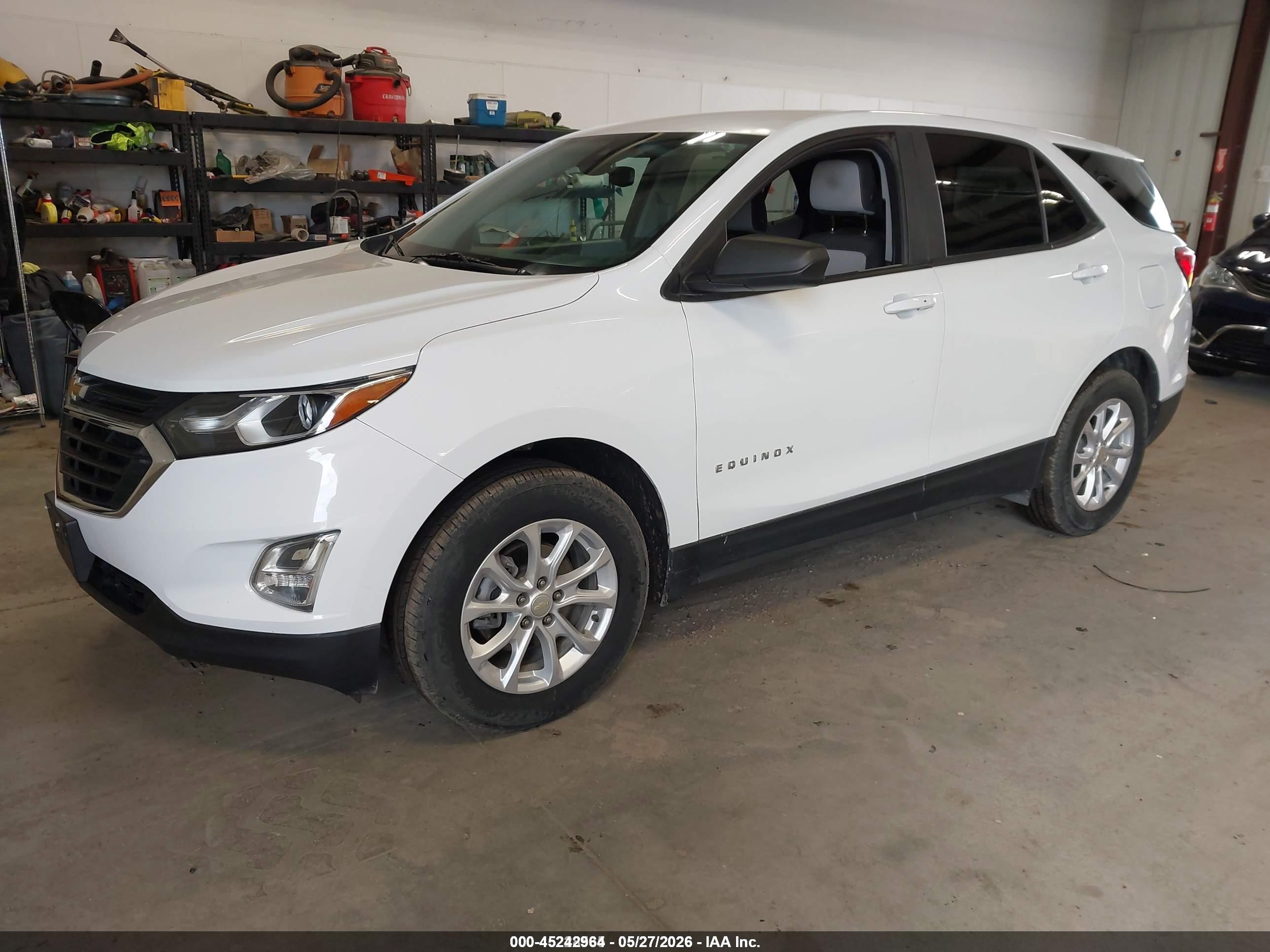 2020 Chevrolet Equinox Awd Ls White vin: 3GNAXSEV5LS629919