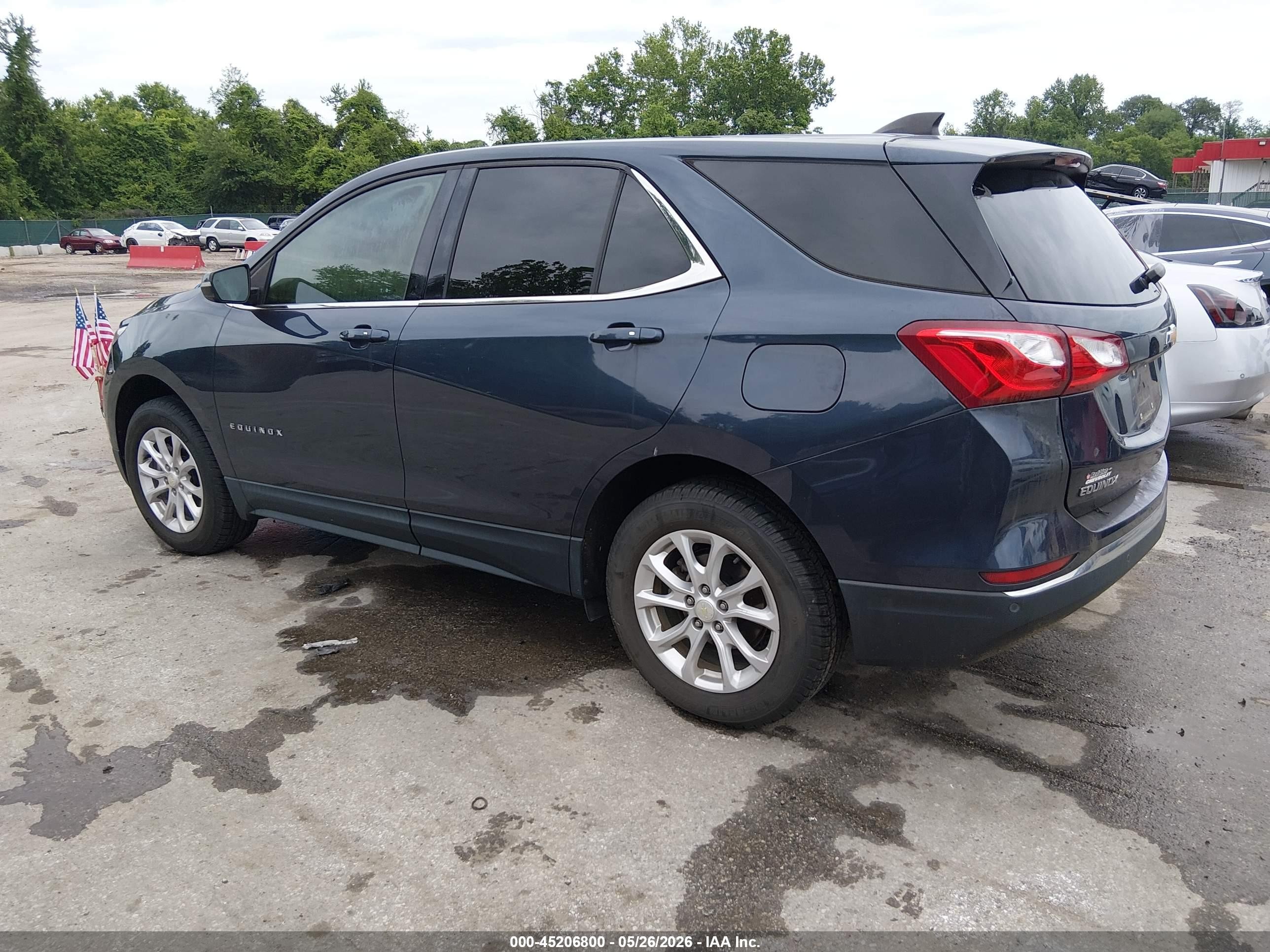2018 Chevrolet Equinox Lt Серый vin: 3GNAXSEV6JL126486