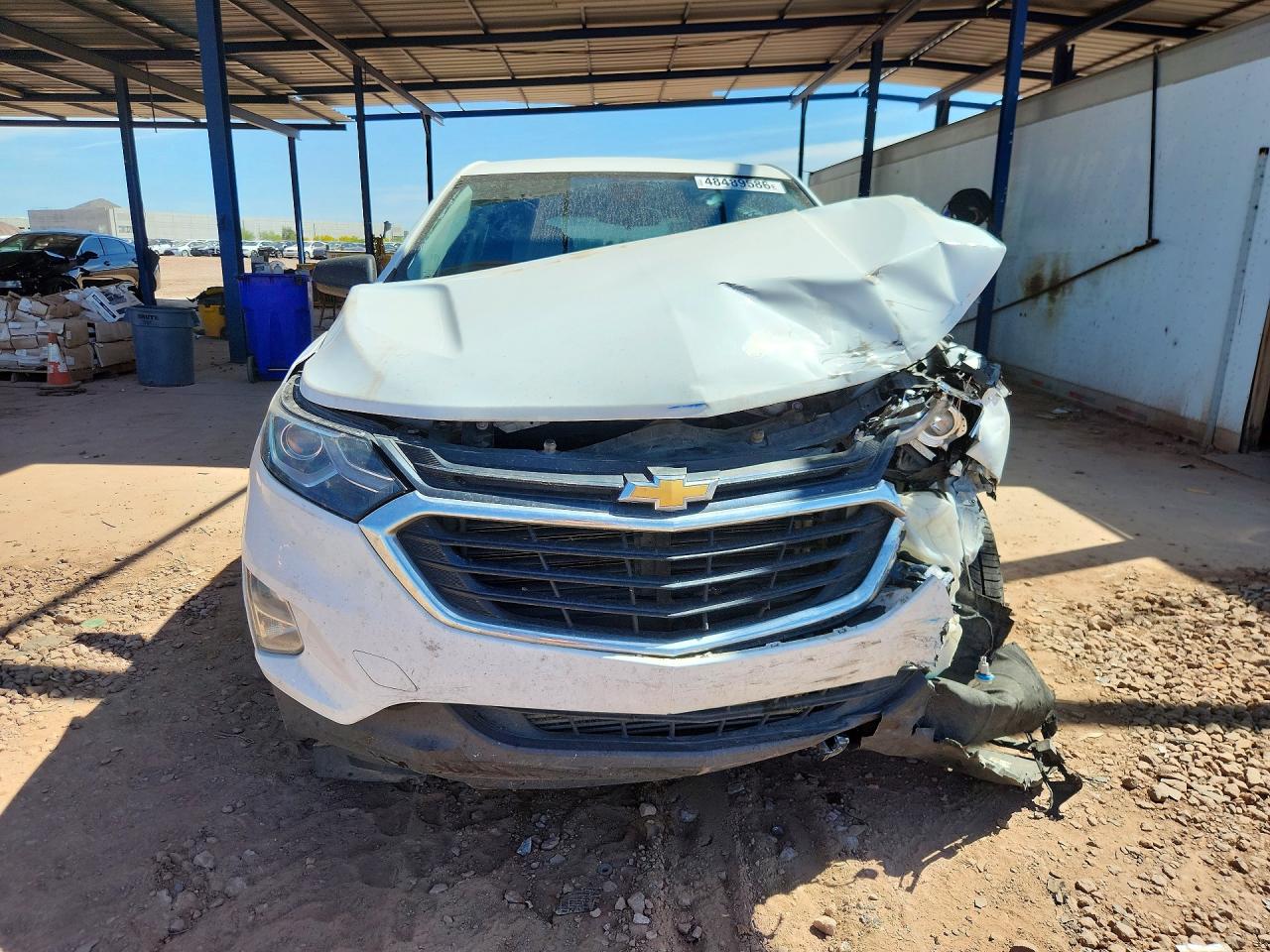 2020 Chevrolet Equinox Ls White vin: 3GNAXSEV7LS581484