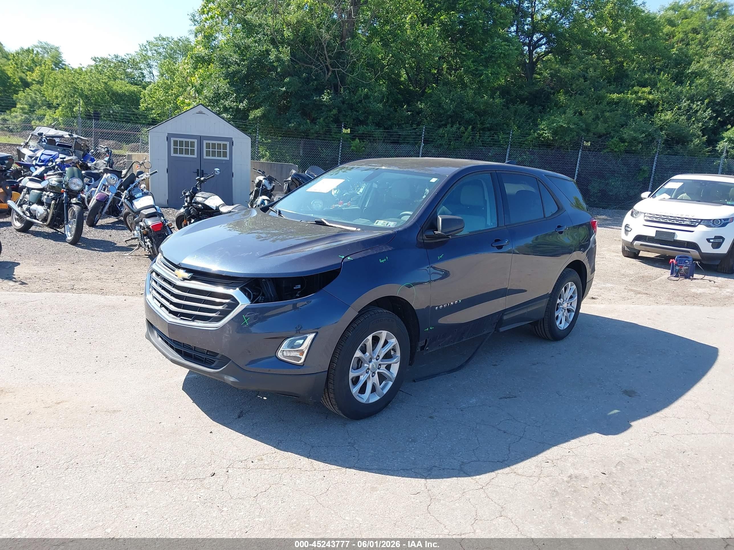 2019 Chevrolet Equinox Ls Purple vin: 3GNAXSEV9KL316428