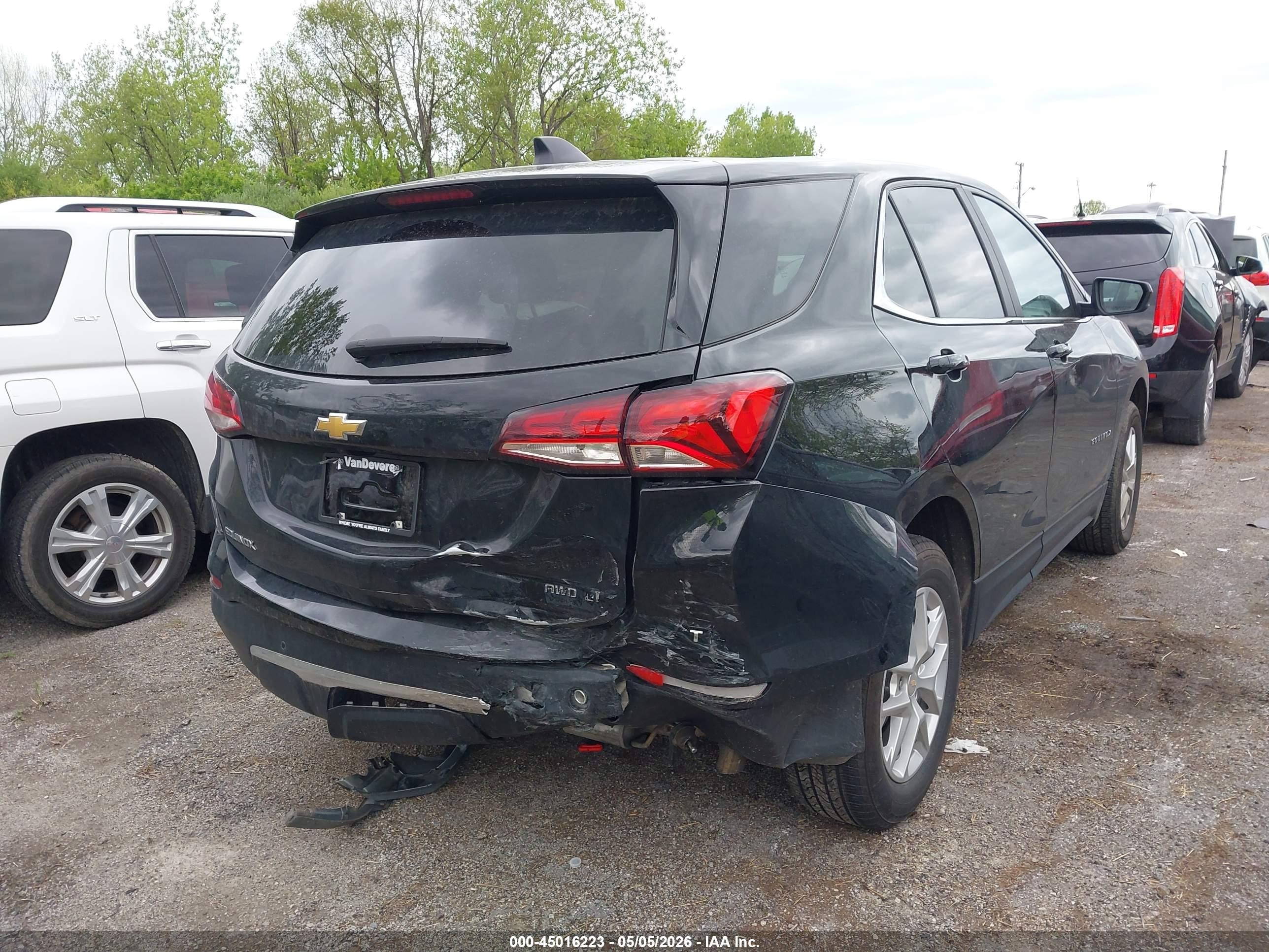 2023 Chevrolet Equinox Awd 2fl Черный vin: 3GNAXTEG8PL247536