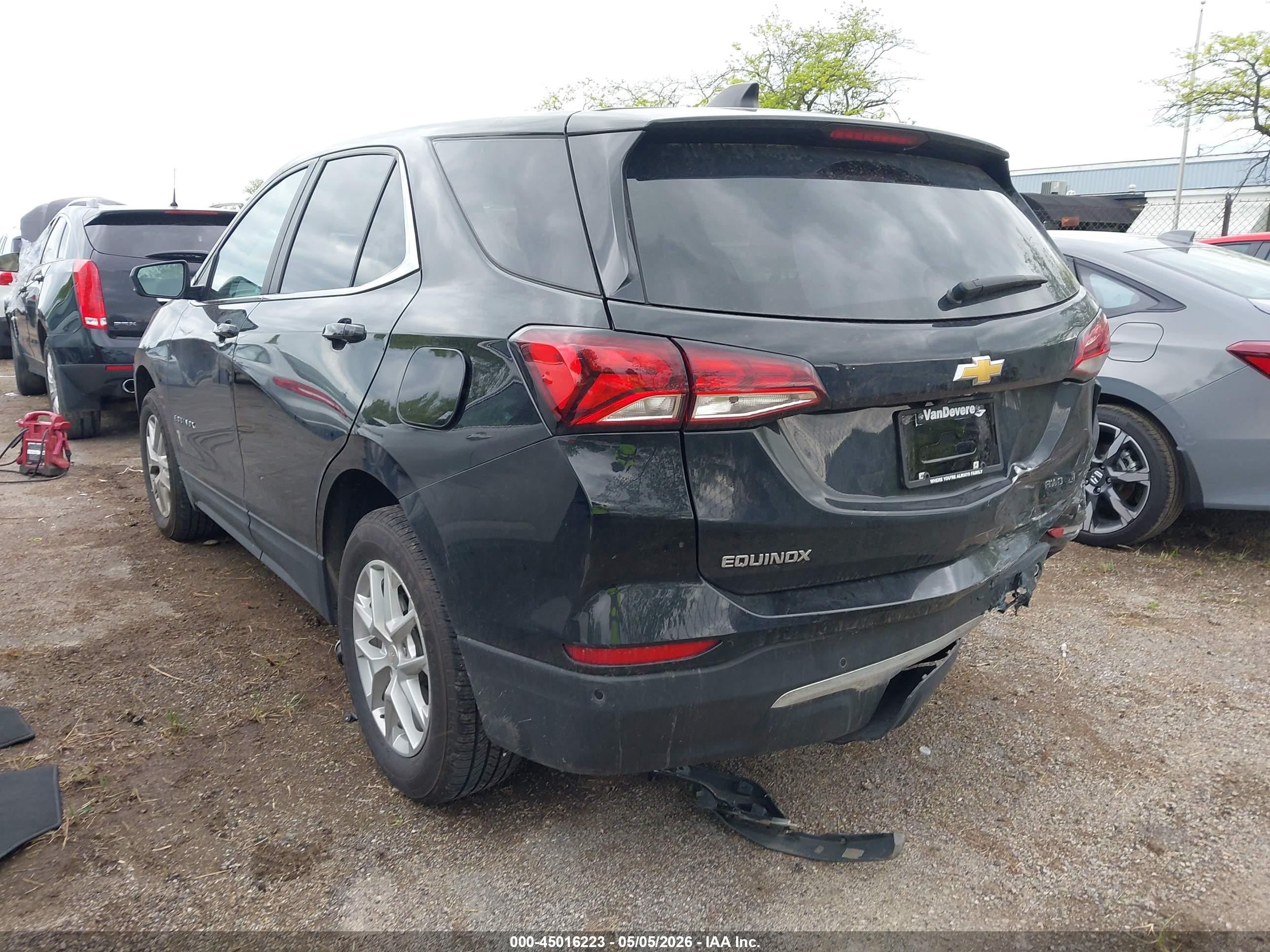 2023 Chevrolet Equinox Awd 2fl Черный vin: 3GNAXTEG8PL247536