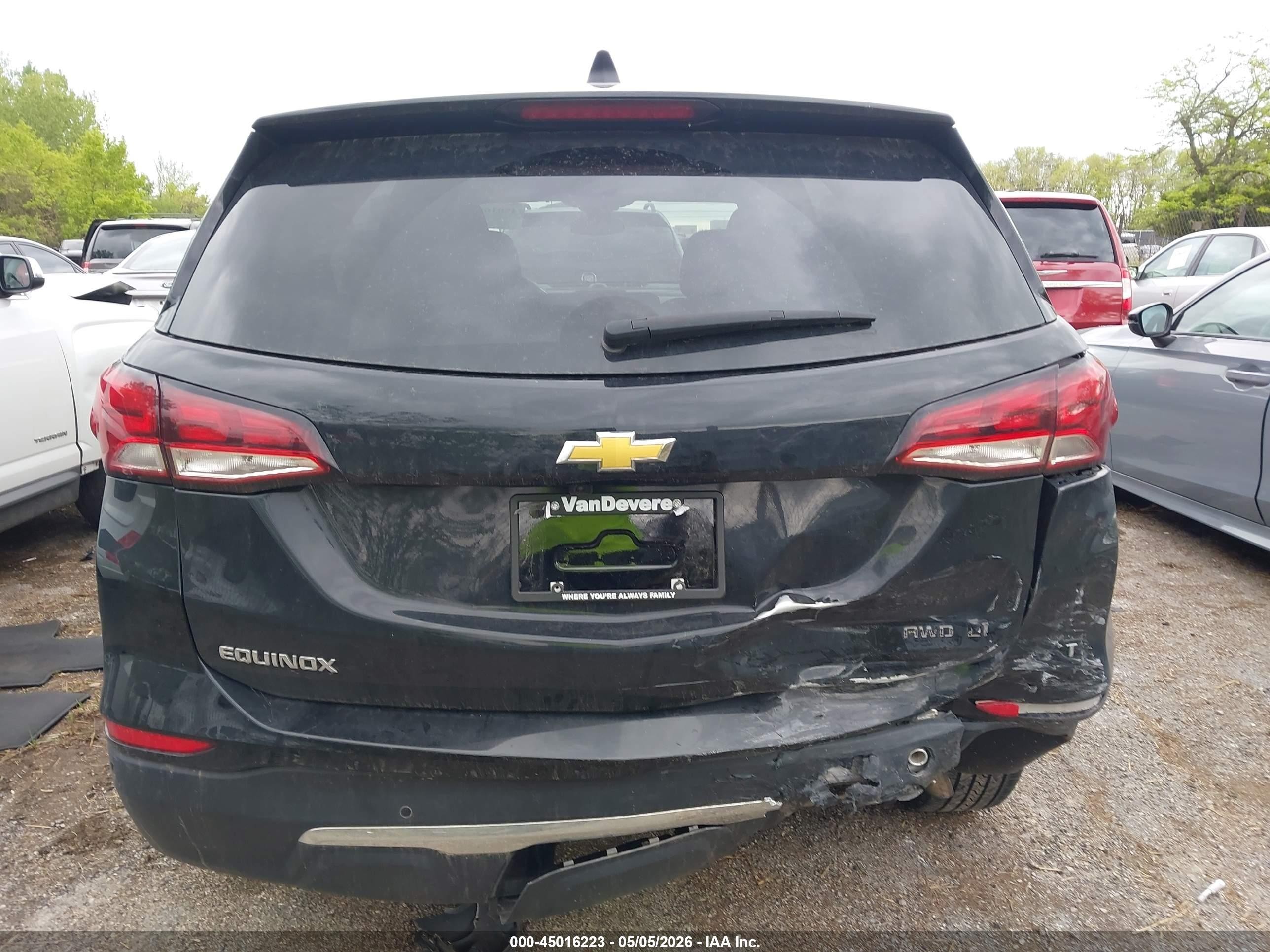 2023 Chevrolet Equinox Awd 2fl Черный vin: 3GNAXTEG8PL247536