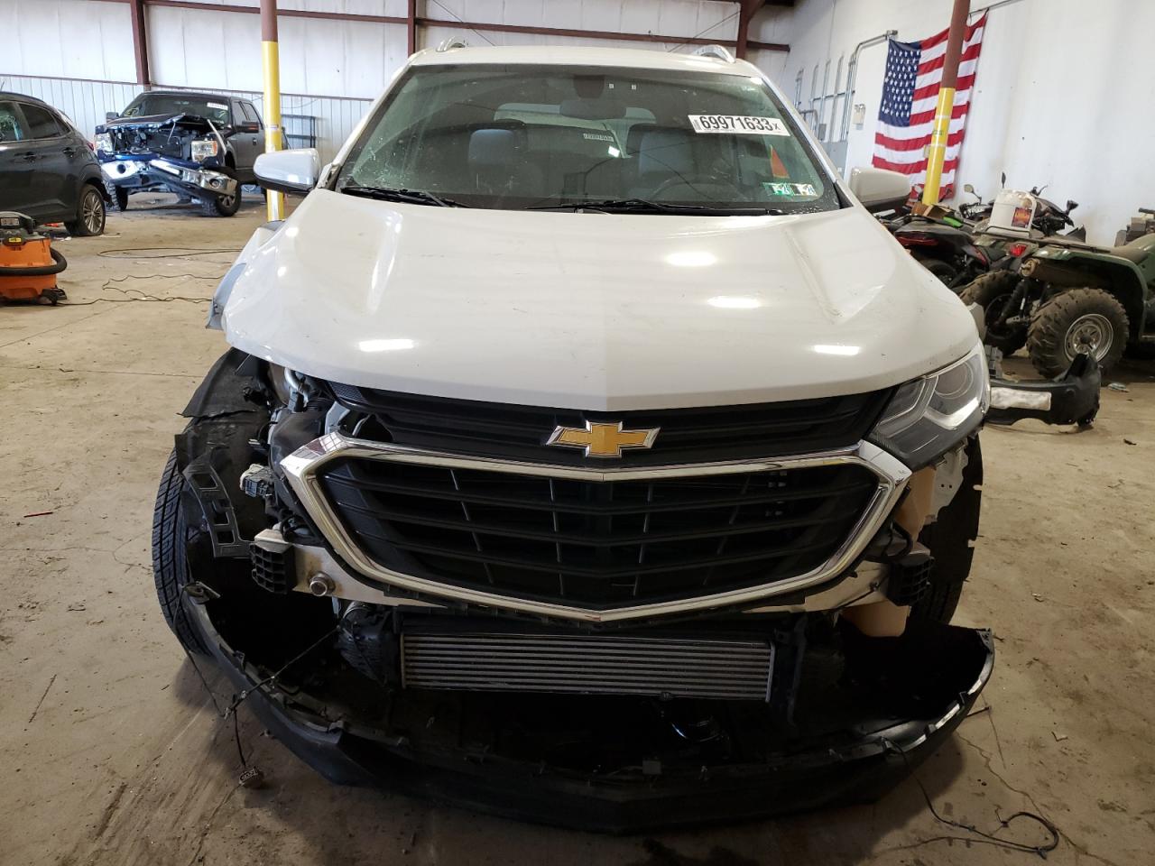 2018 Chevrolet Equinox Lt White vin: 3GNAXTEX1JS610045
