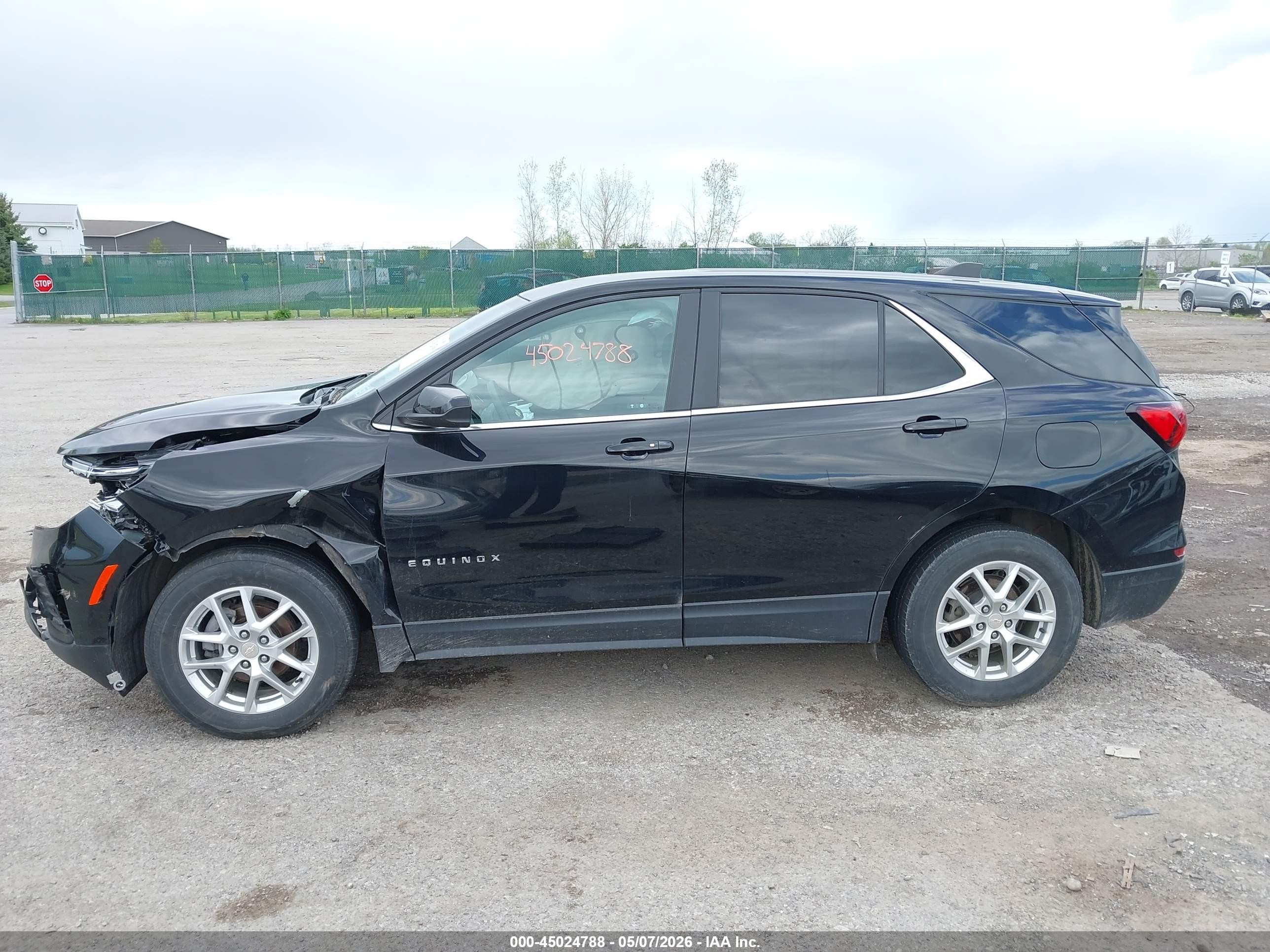 2023 Chevrolet Equinox Awd Lt Черный vin: 3GNAXUEG1PL224217