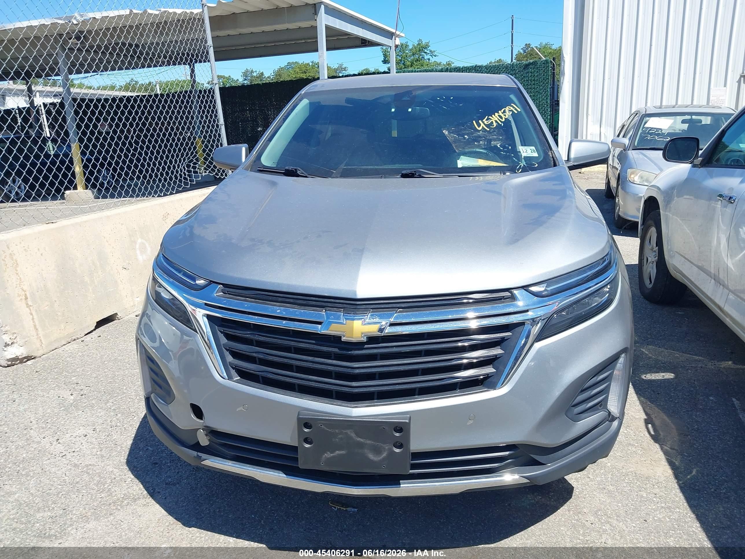 2023 Chevrolet Equinox Awd Lt Серый vin: 3GNAXUEG6PS208956