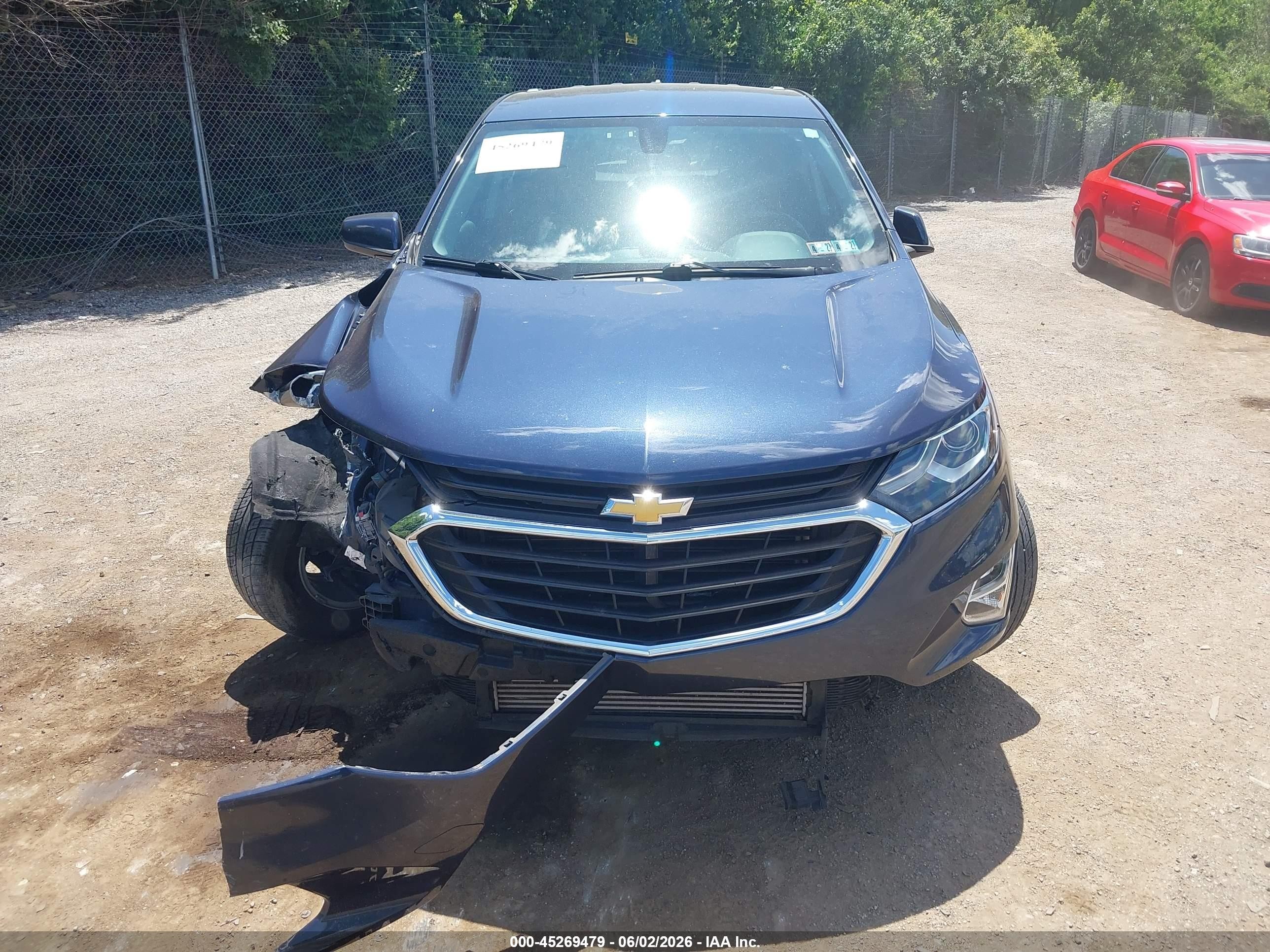 2019 Chevrolet Equinox Lt Синий vin: 3GNAXUEV0KL299496