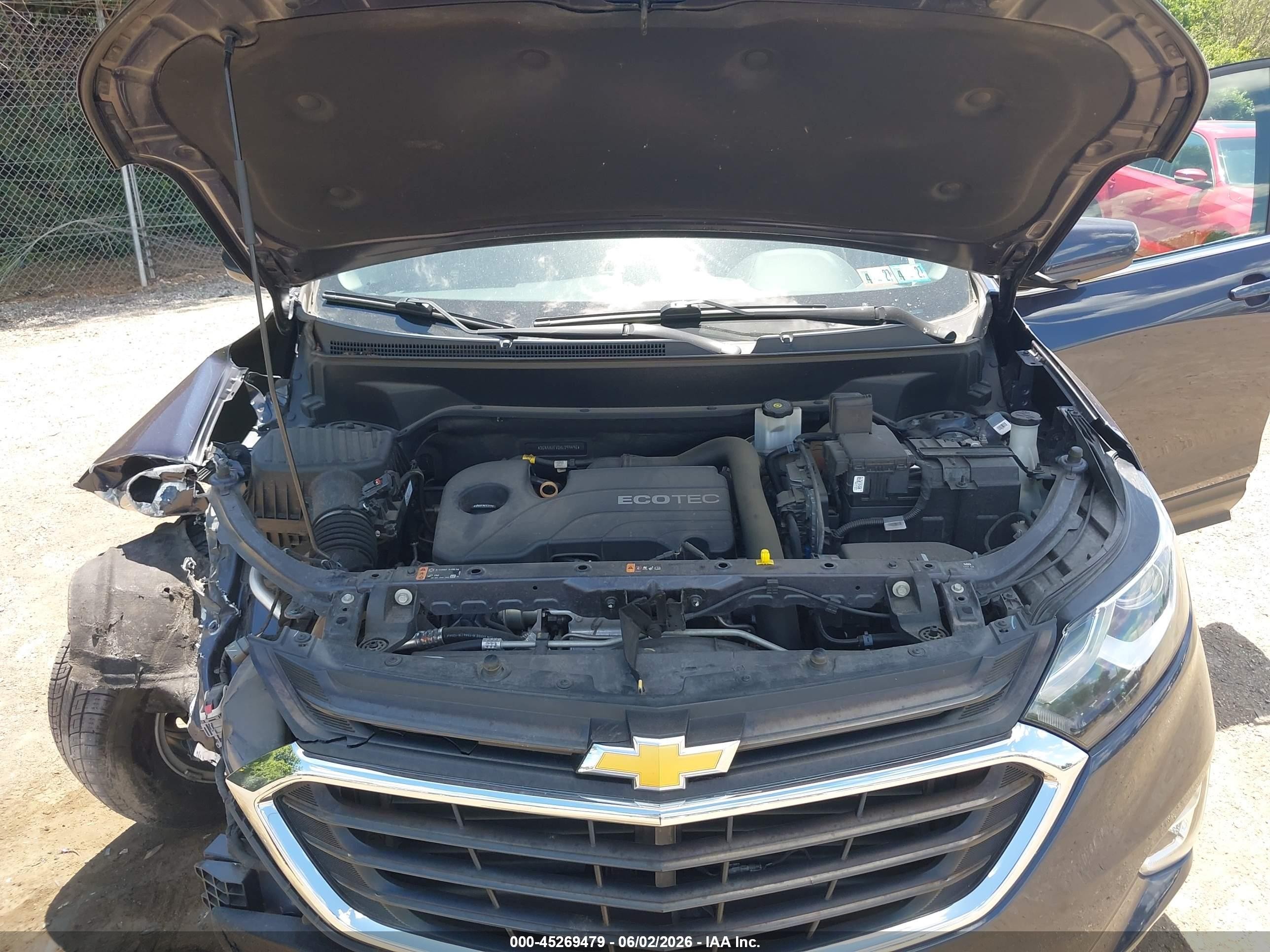 2019 Chevrolet Equinox Lt Синий vin: 3GNAXUEV0KL299496