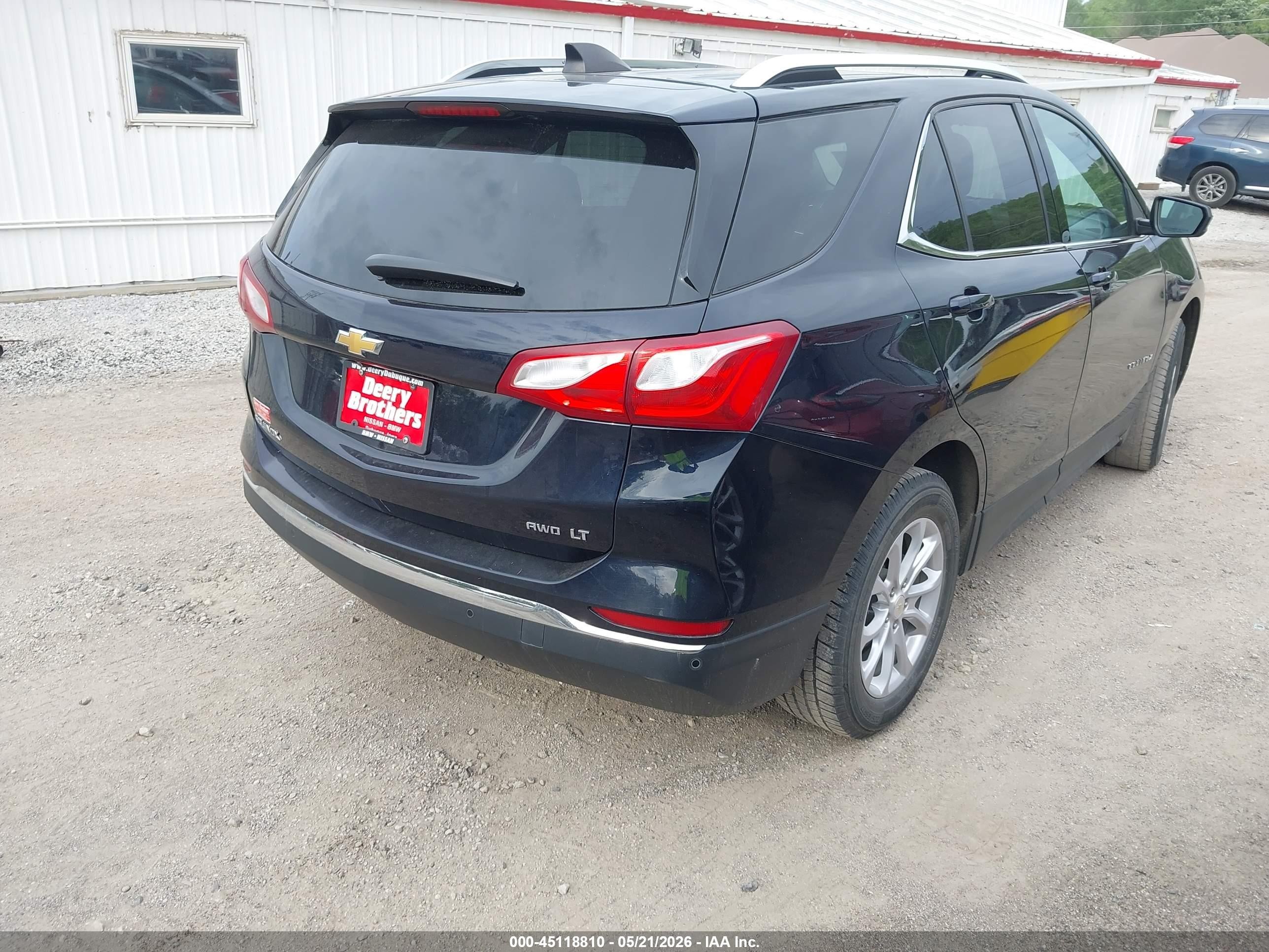 2020 Chevrolet Equinox Awd Lt 1.5l Turbo Синий vin: 3GNAXUEV0LS628768