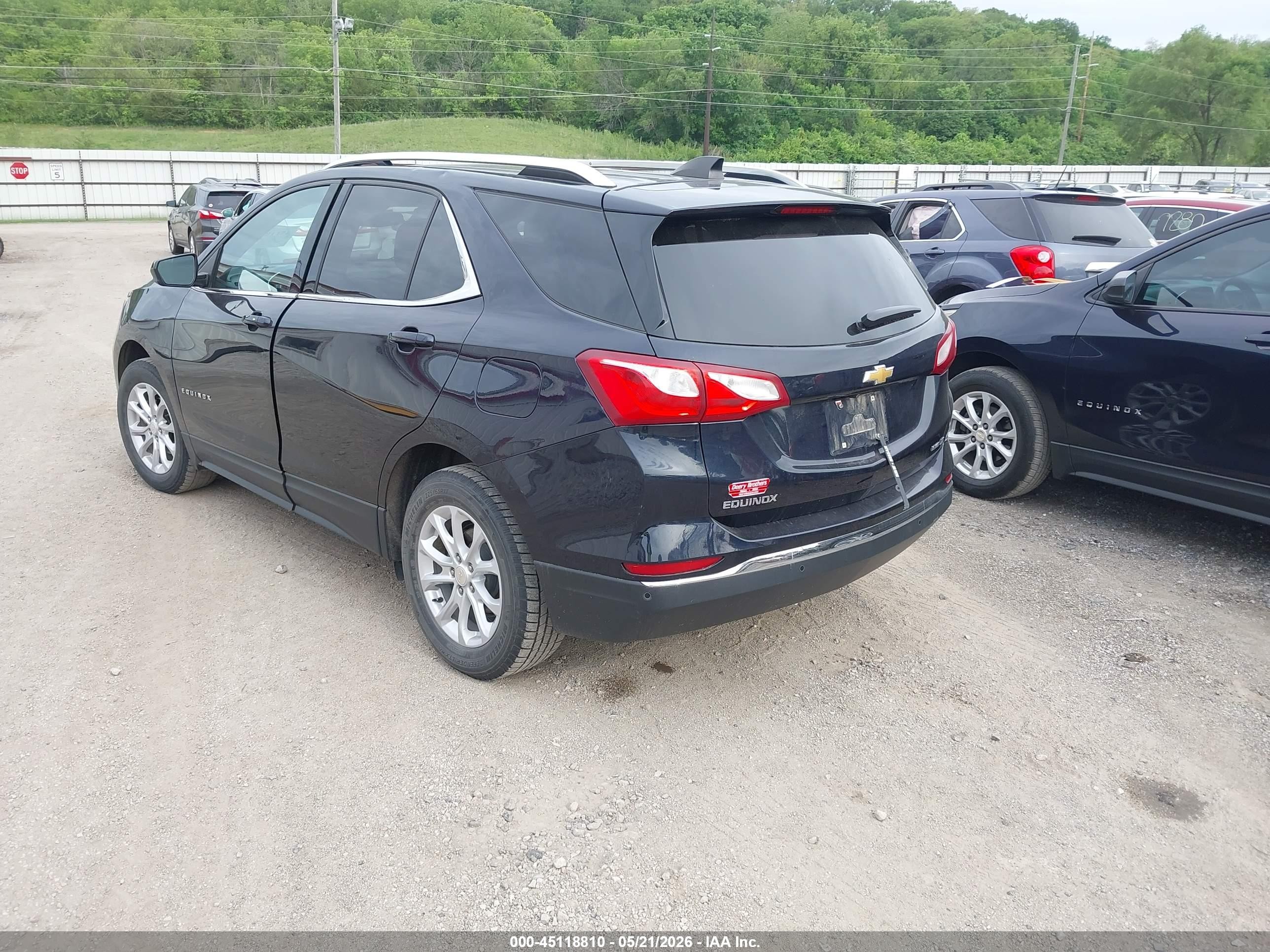 2020 Chevrolet Equinox Awd Lt 1.5l Turbo Синий vin: 3GNAXUEV0LS628768