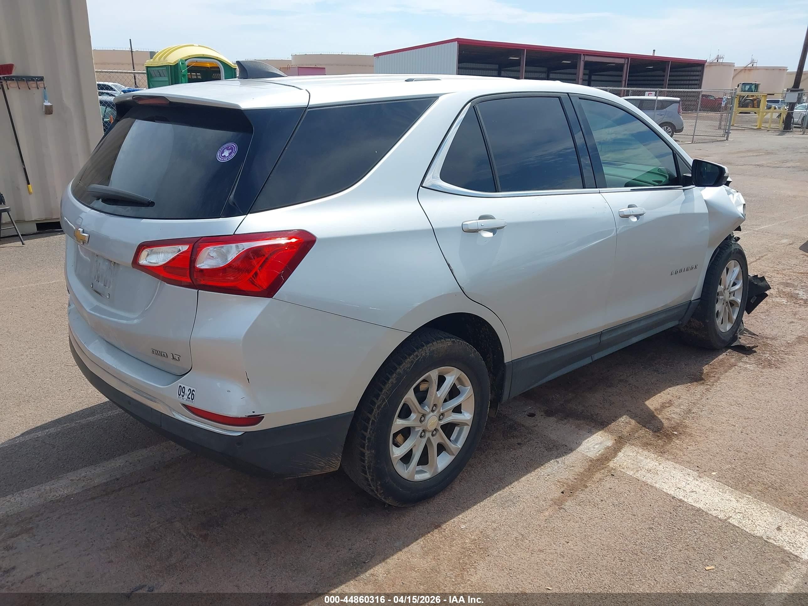 2019 Chevrolet Equinox Lt Silver vin: 3GNAXUEV1KL131964
