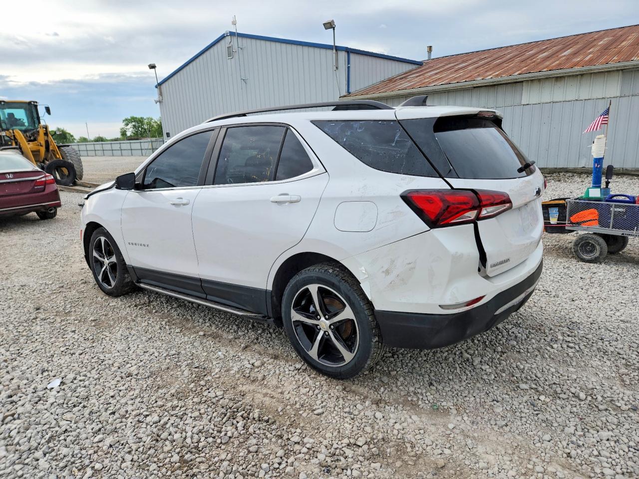 2022 Chevrolet Equinox Lt White vin: 3GNAXUEV1NL158764