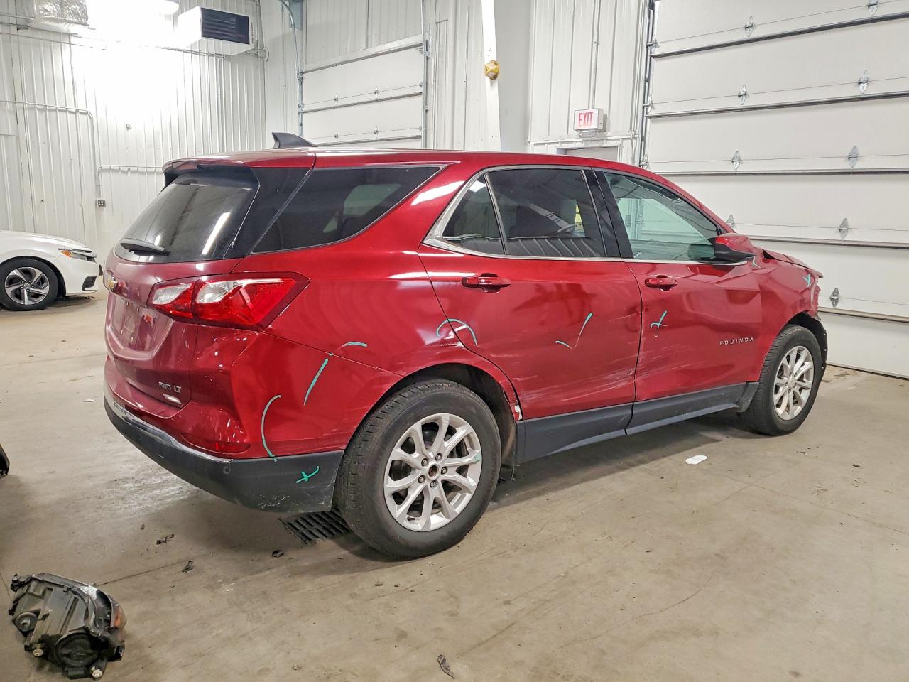2020 Chevrolet Equinox Lt Красный vin: 3GNAXUEV2LS617965