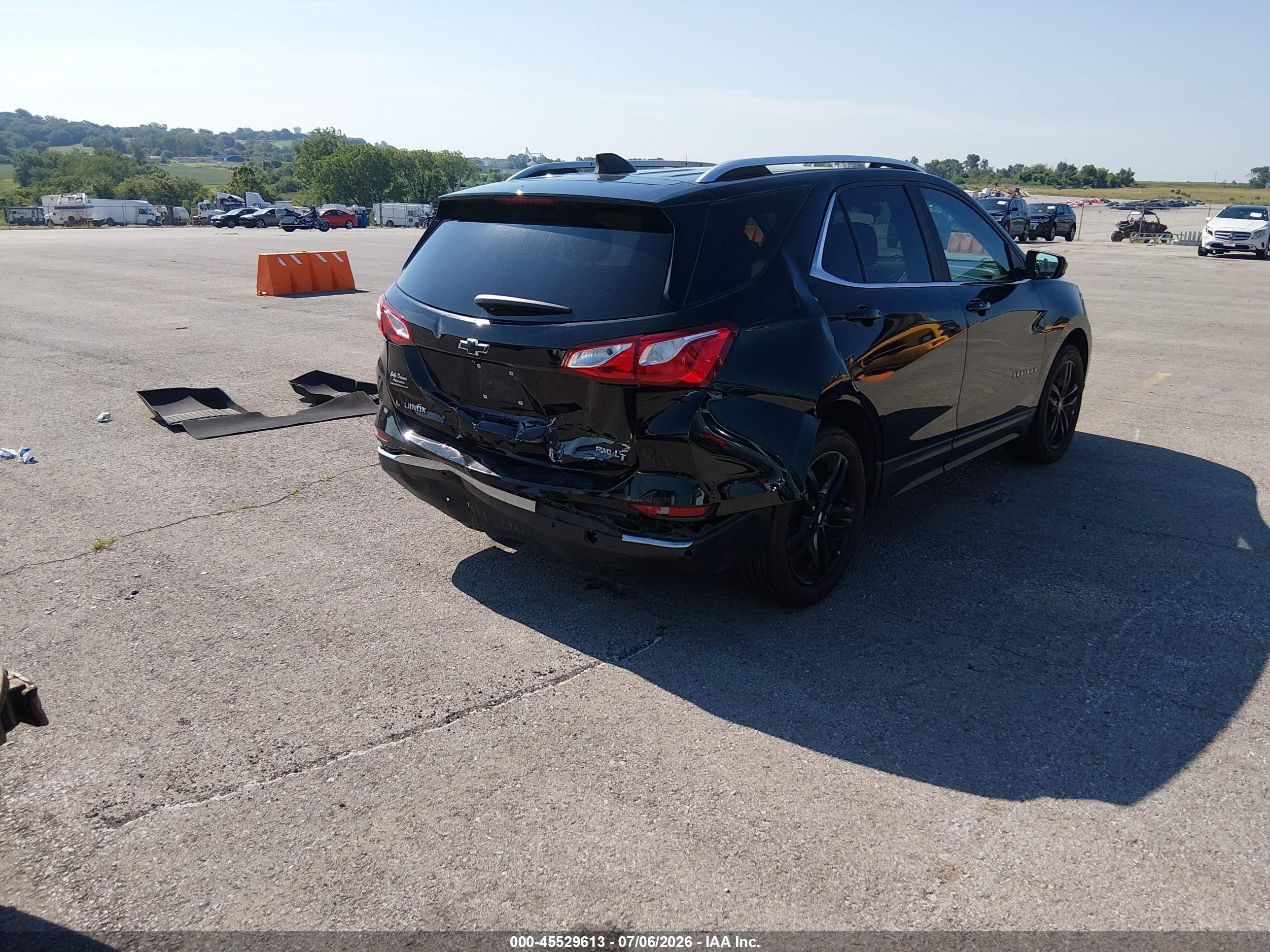 2021 Chevrolet Equinox Awd Lt Черный vin: 3GNAXUEV2ML365839