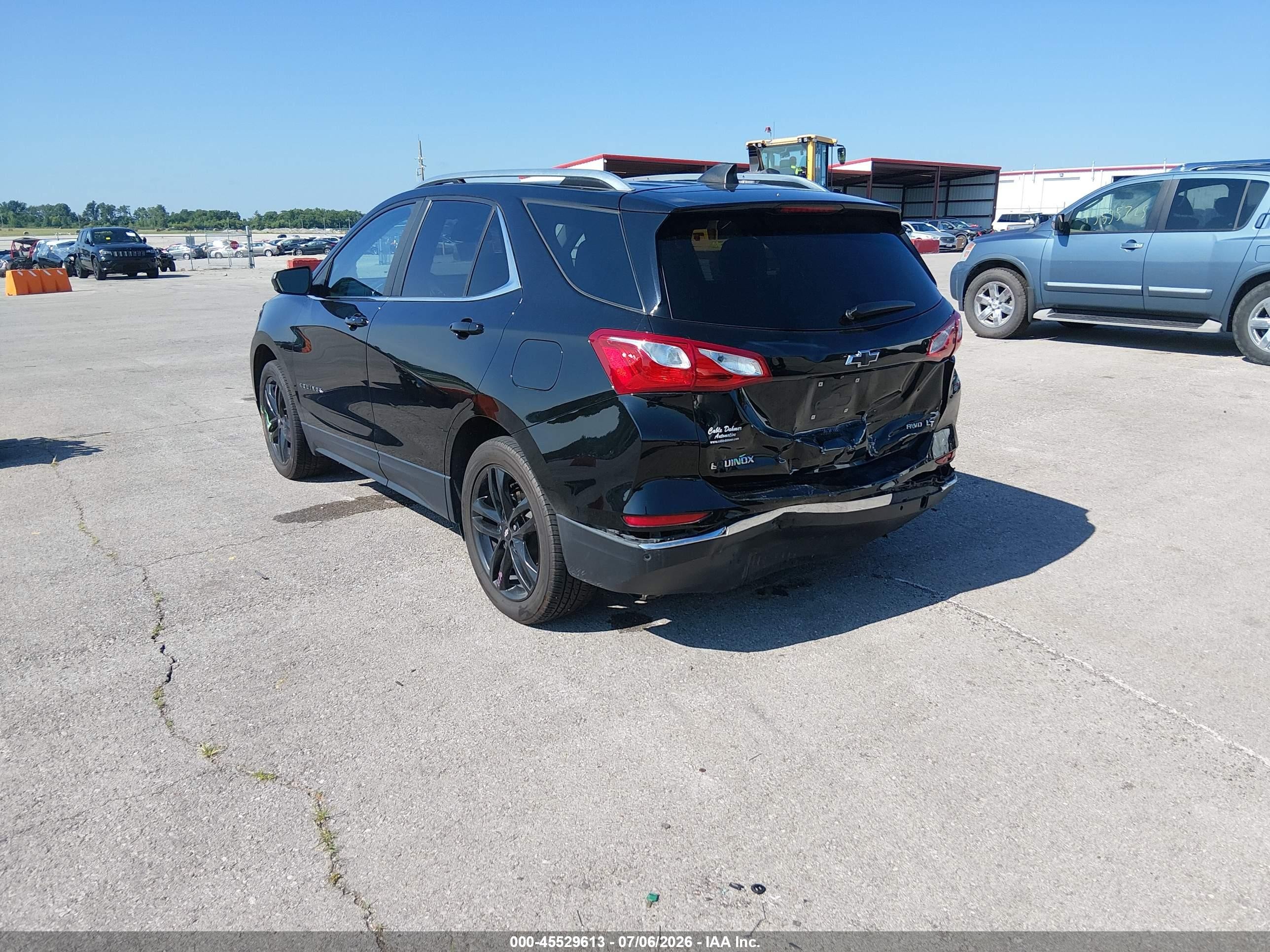 2021 Chevrolet Equinox Awd Lt Черный vin: 3GNAXUEV2ML365839