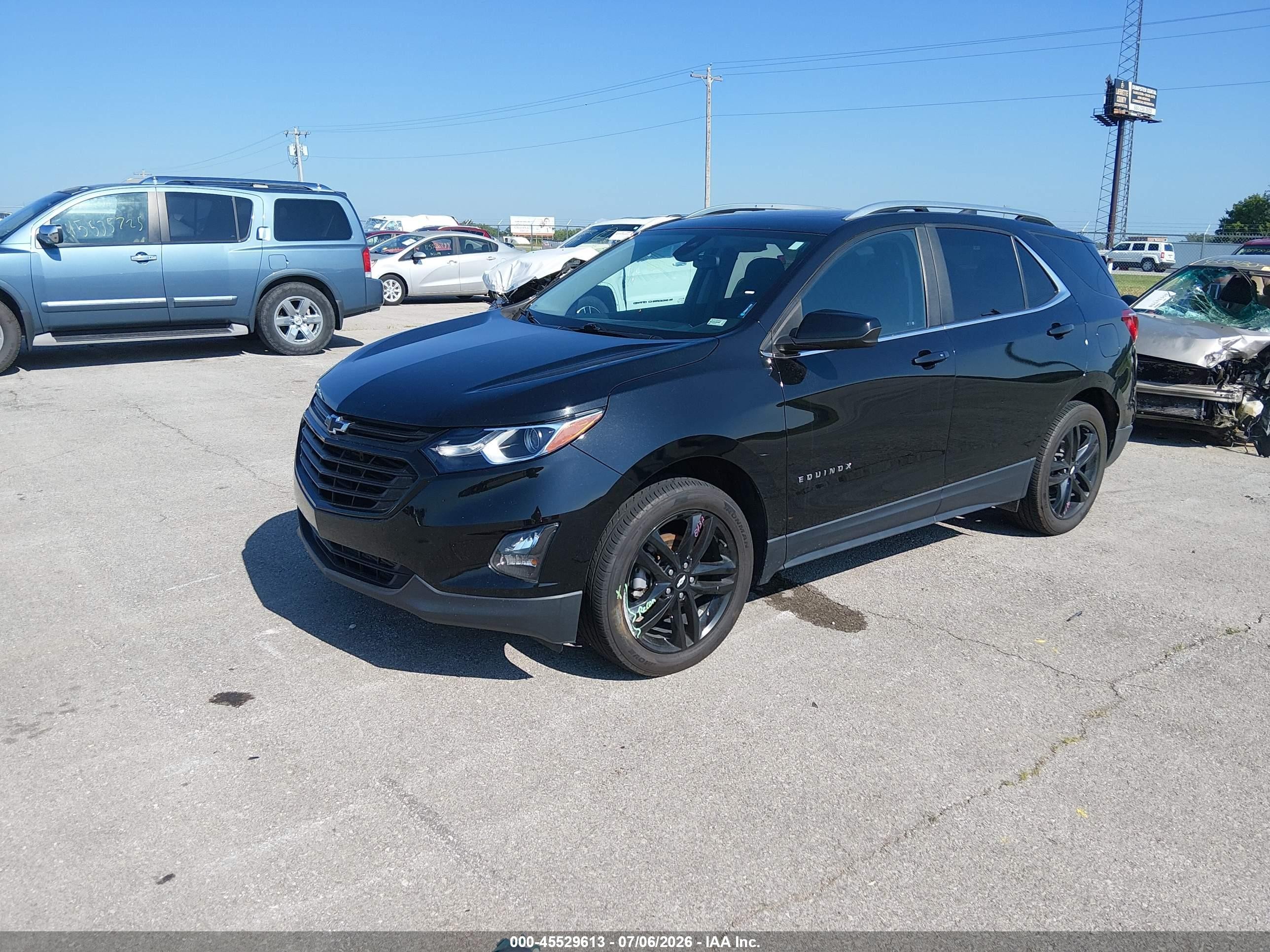 2021 Chevrolet Equinox Awd Lt Черный vin: 3GNAXUEV2ML365839