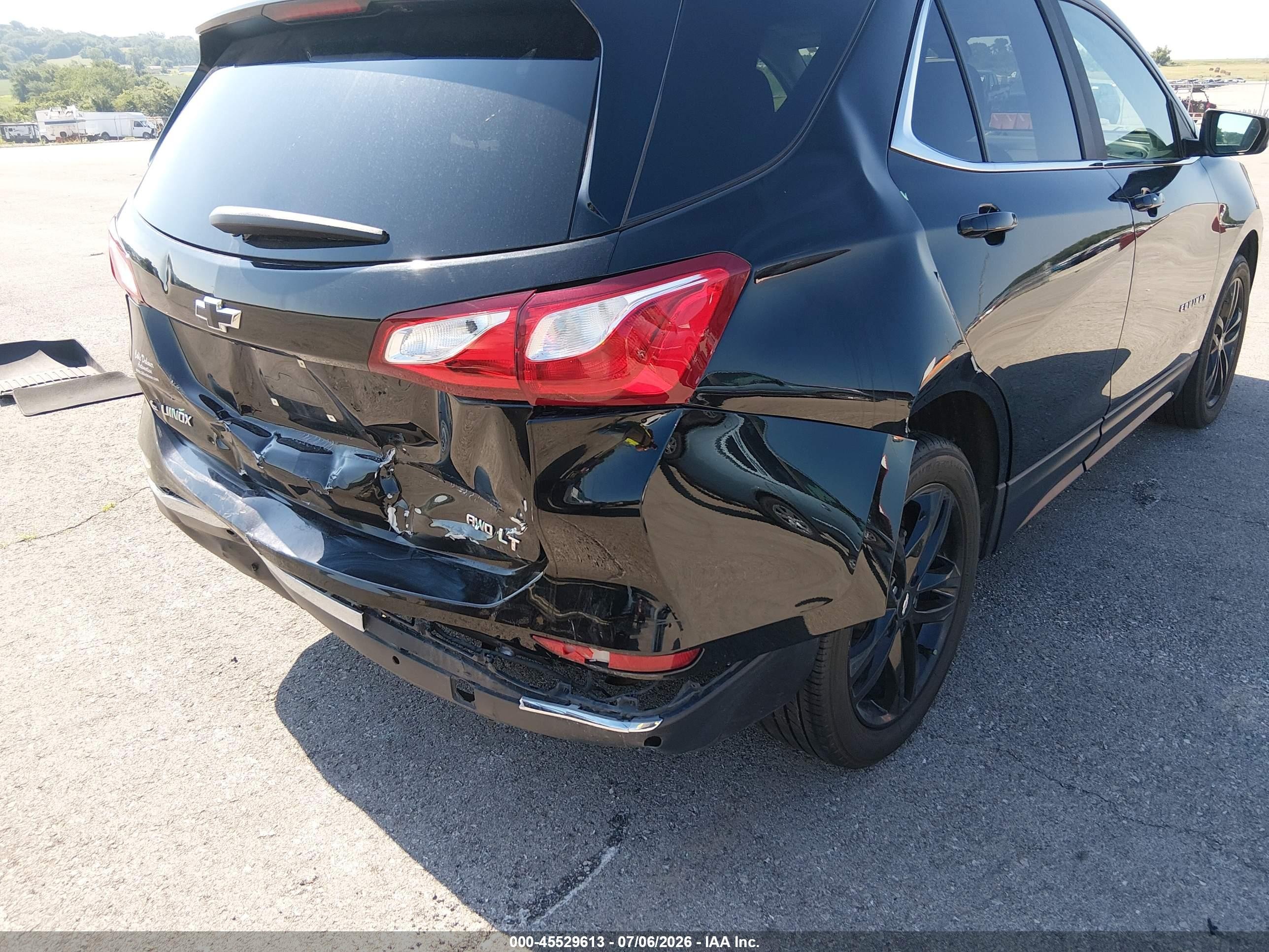 2021 Chevrolet Equinox Awd Lt Черный vin: 3GNAXUEV2ML365839
