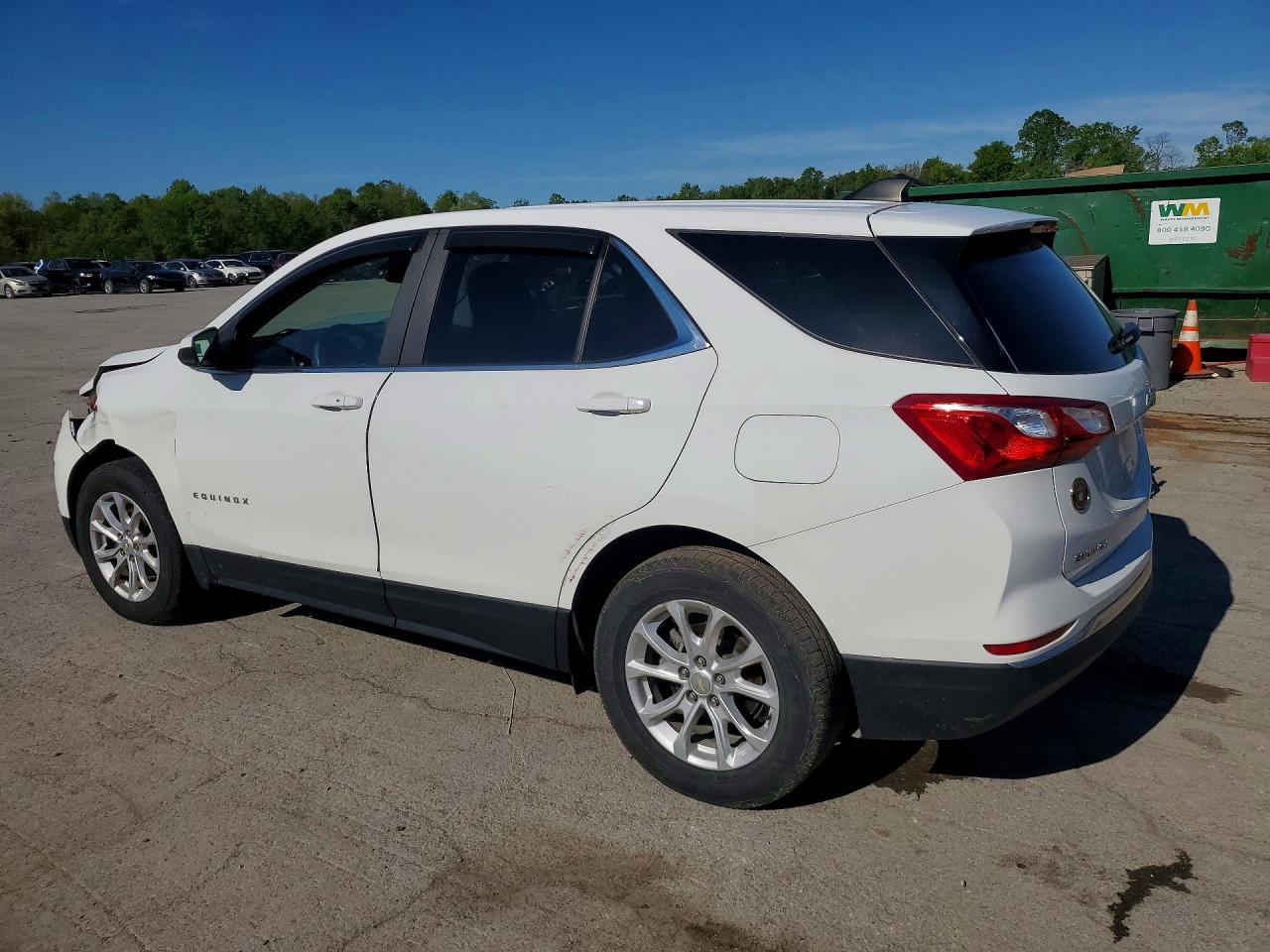 2021 Chevrolet Equinox Lt White vin: 3GNAXUEV6MS151698