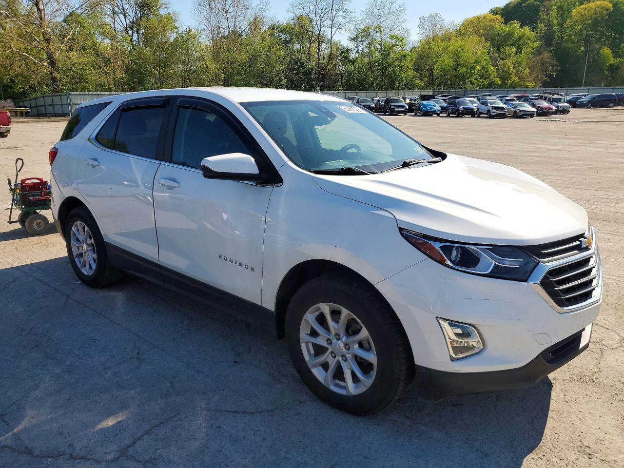 2021 Chevrolet Equinox Lt White vin: 3GNAXUEV6MS151698