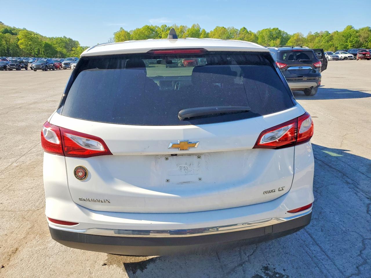 2021 Chevrolet Equinox Lt White vin: 3GNAXUEV6MS151698