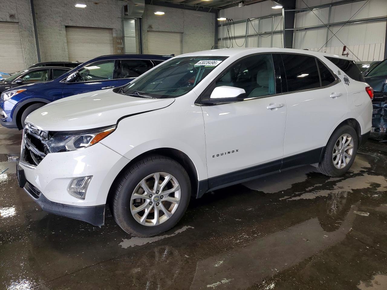 2019 Chevrolet Equinox Lt White vin: 3GNAXUEV8KS518341